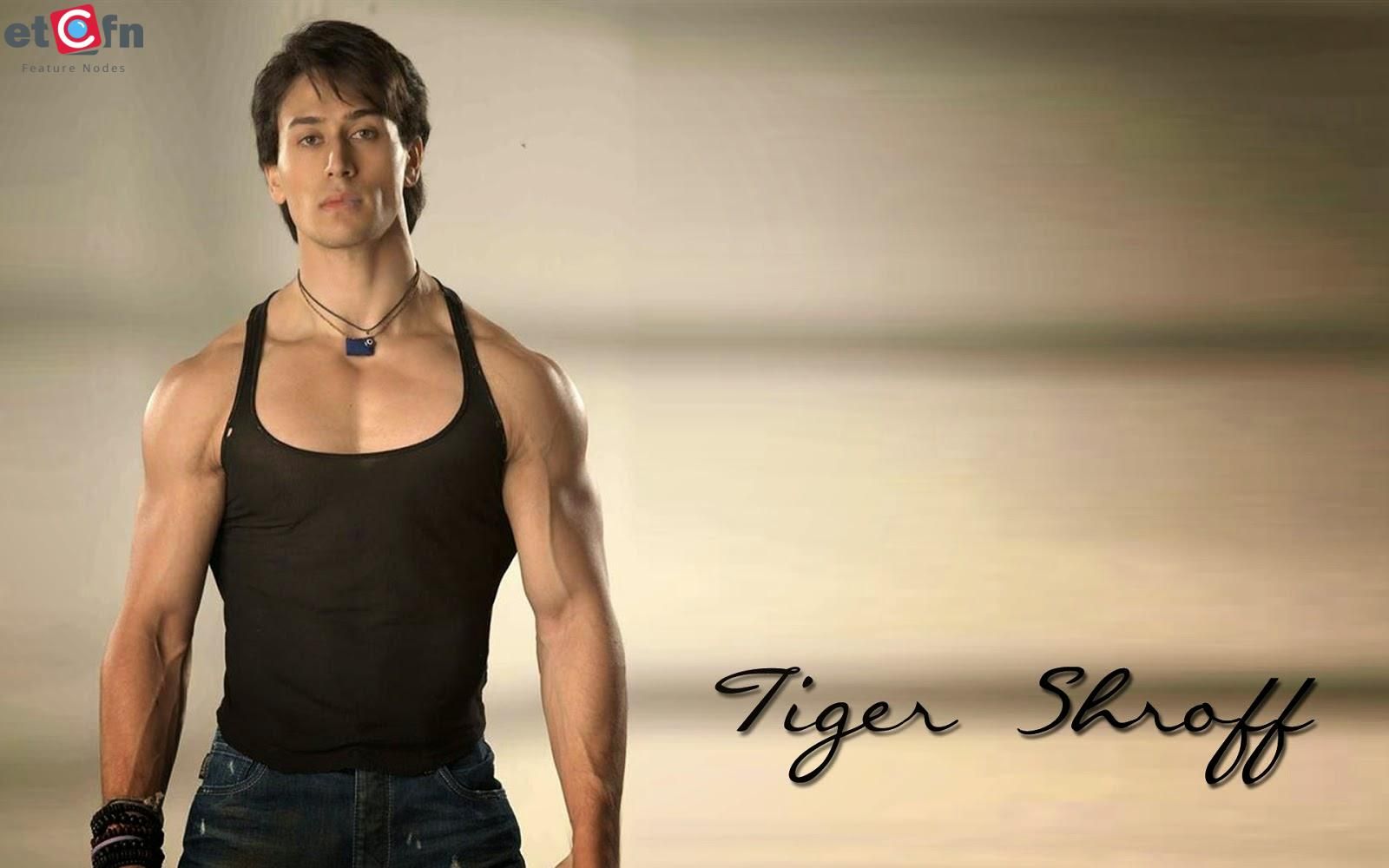 Tiger Shroff HD Wallpaper And Biography- etcfn.com. Tiger shroff, Bollywood actors, Basic tank top