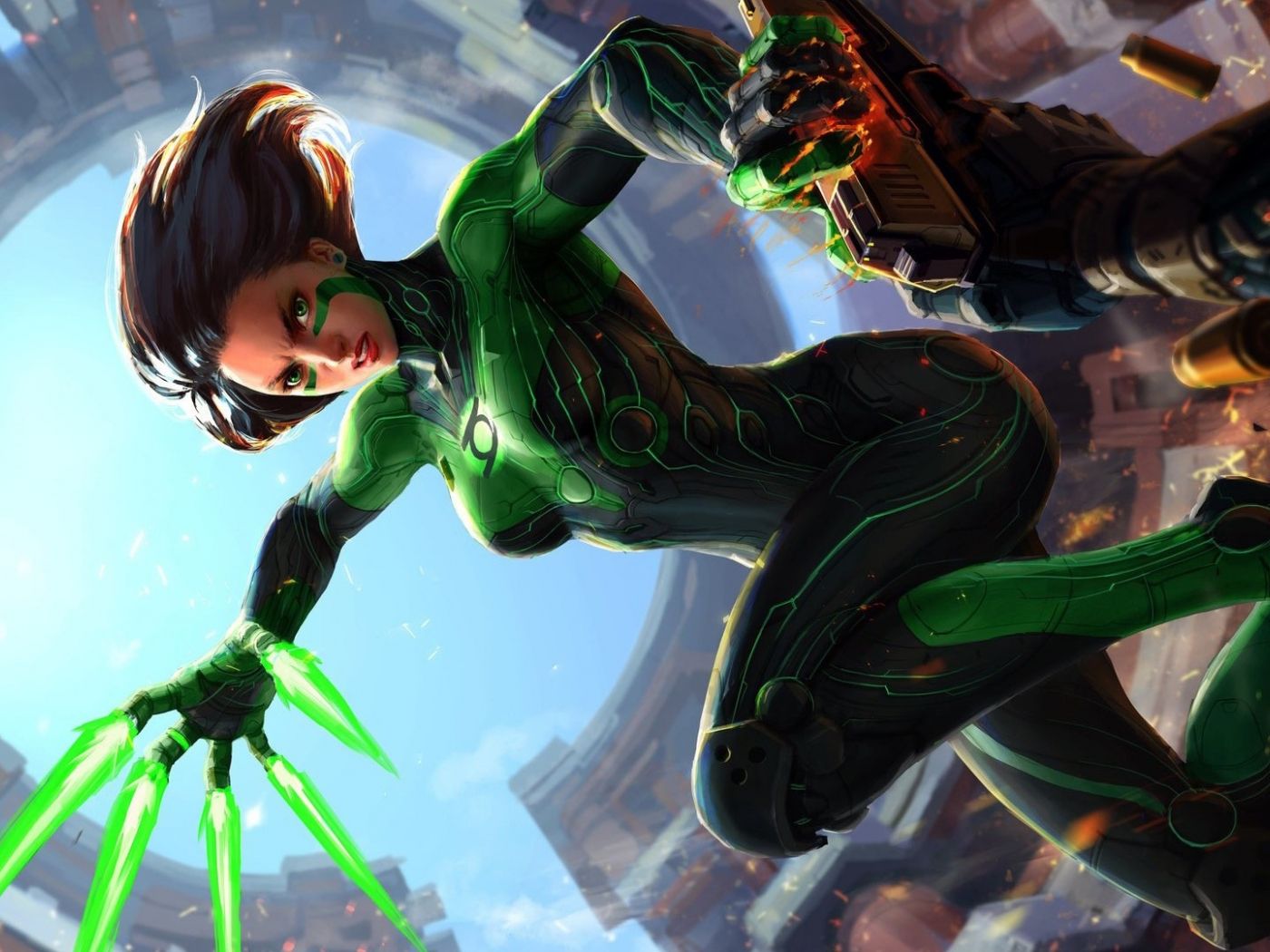Desktop Wallpaper Green Lantern, Girl Lantern, Dc Comics, Art, HD