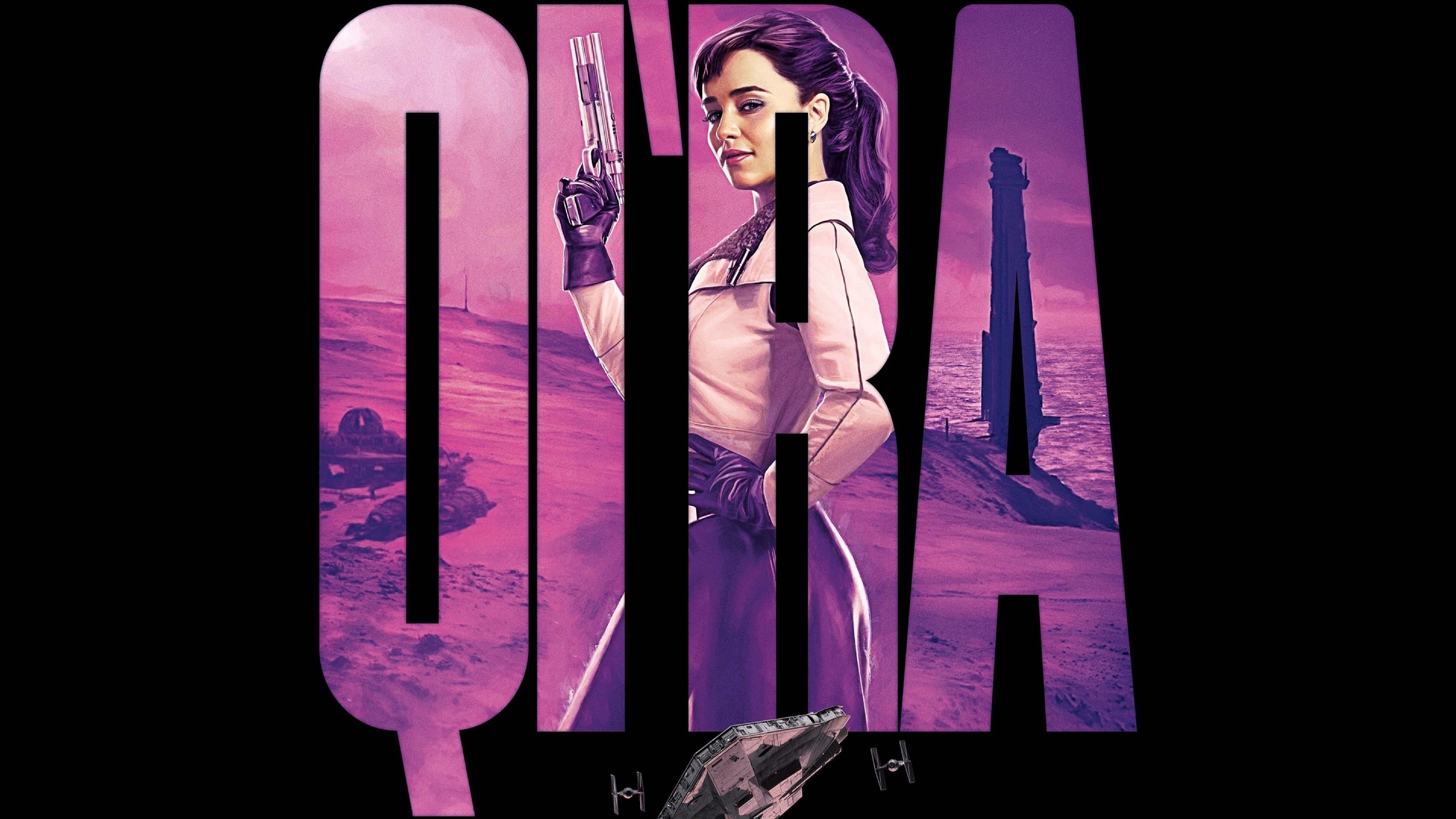 Emilia Clarke As Kira Star Wars Art 4K Wallpaper, HD