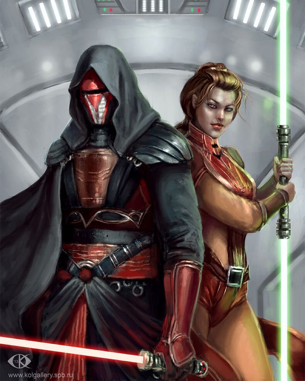 Revan Reborn and Bastilla Shan vs Luke Skywalker The Last Command
