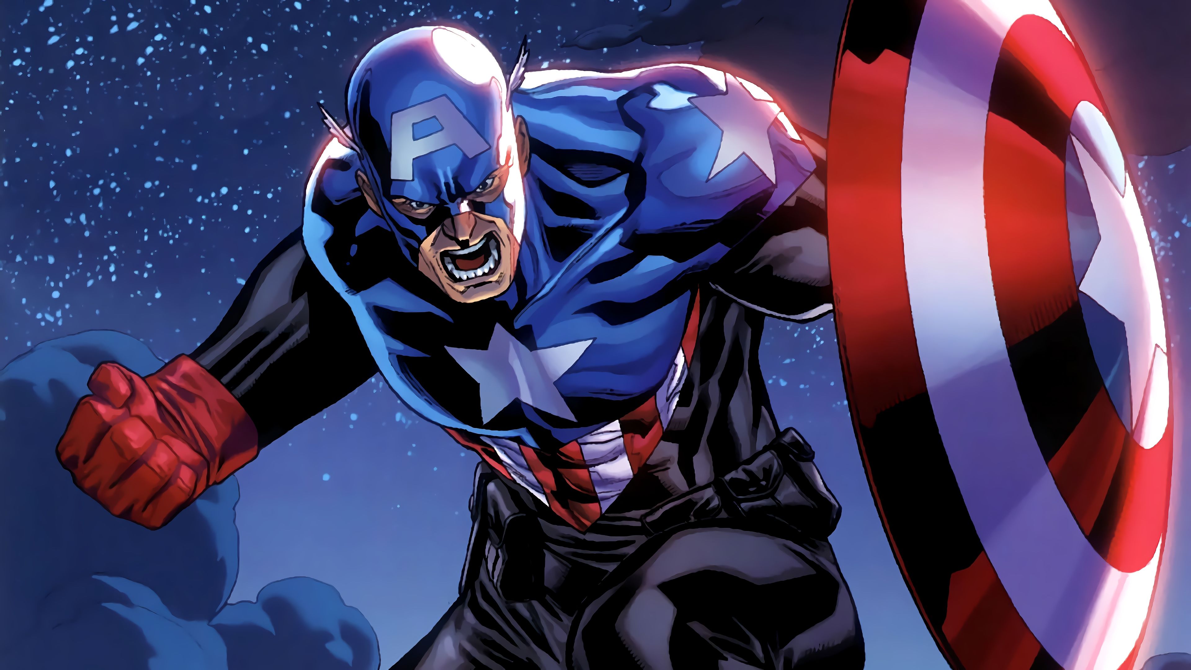 Captain America Marvel Comics 4K Wallpaper Marvel Comics, Comics