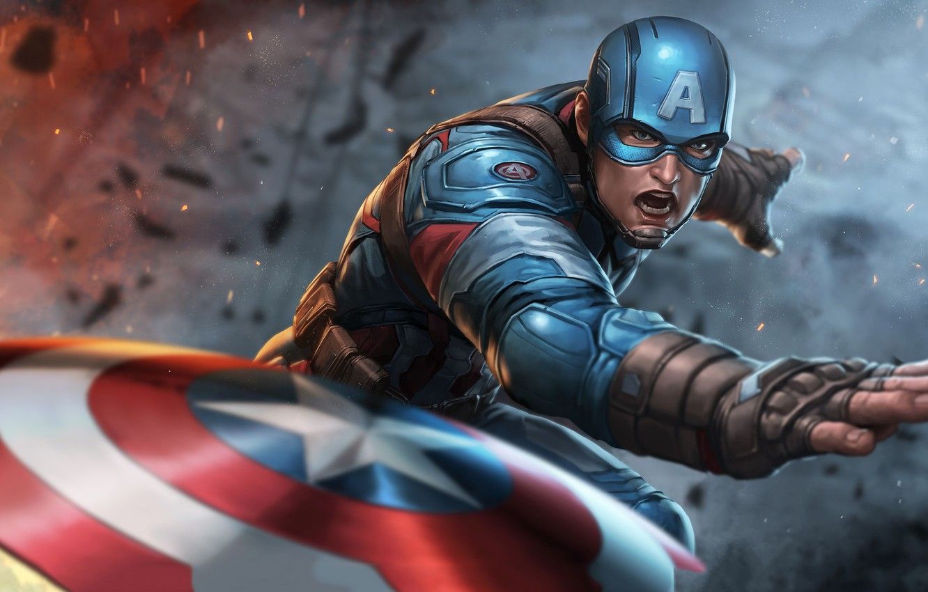 Wallpaper Marvel, Captain America, Comics, Steven Rogers image for desktop, section фантастика