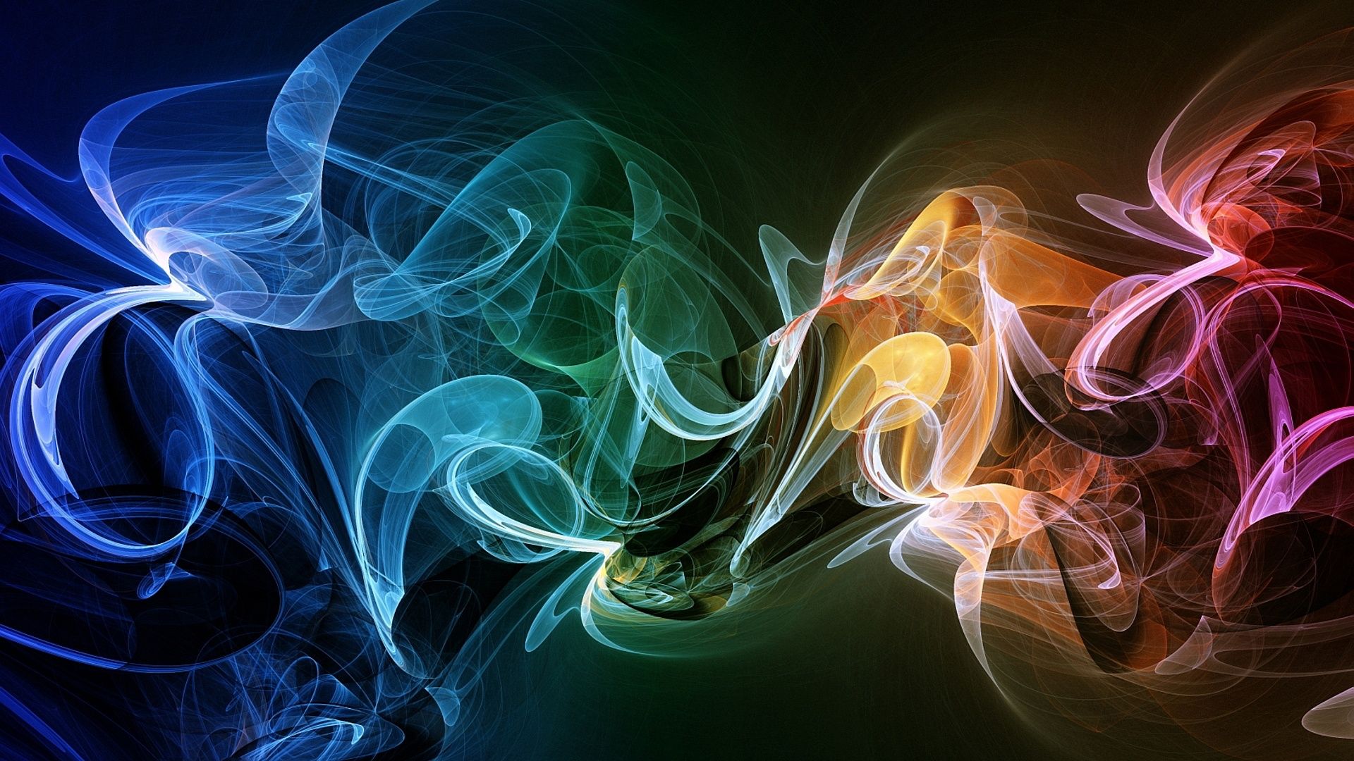 Abstract Colorful Smoke HD Wallpaper