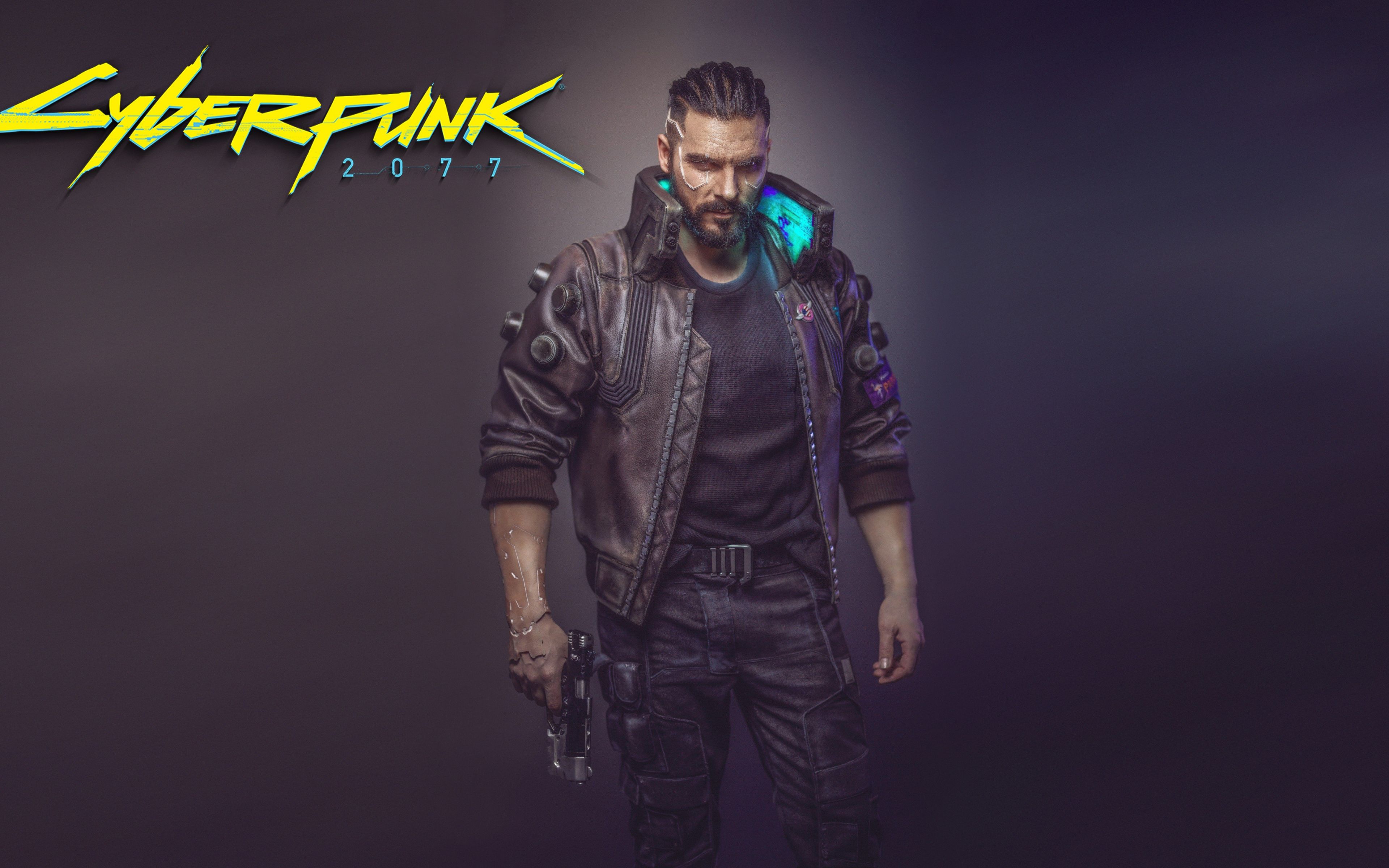 cyberpunk 2077 man with gun 2018 Wallpaper Download