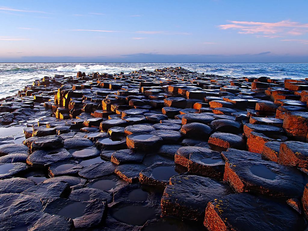 Giants Causeway. Series 'Most mysterious geological formations