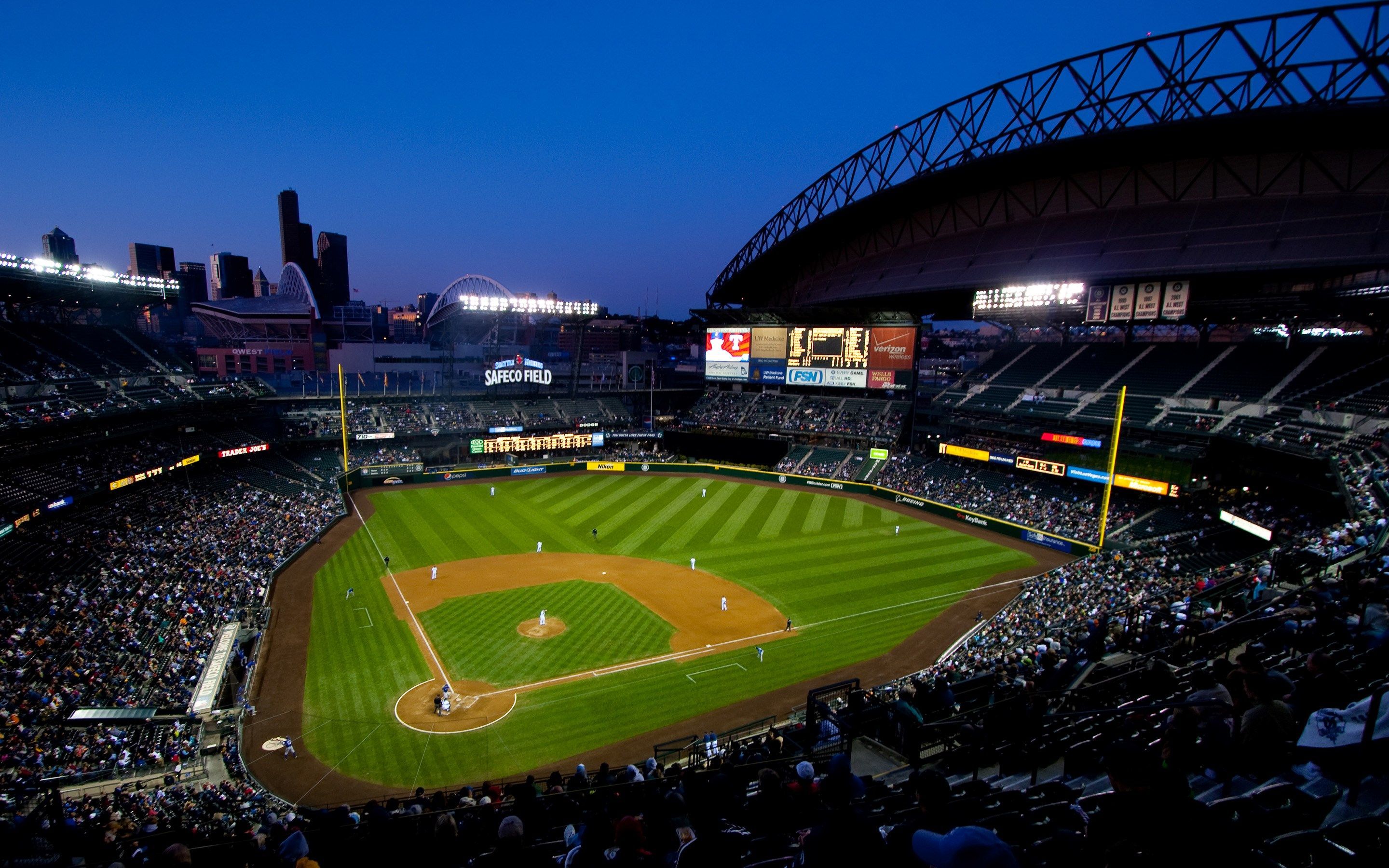 MLB Seattle Mariners 6x19 Stadium 3D View Banner