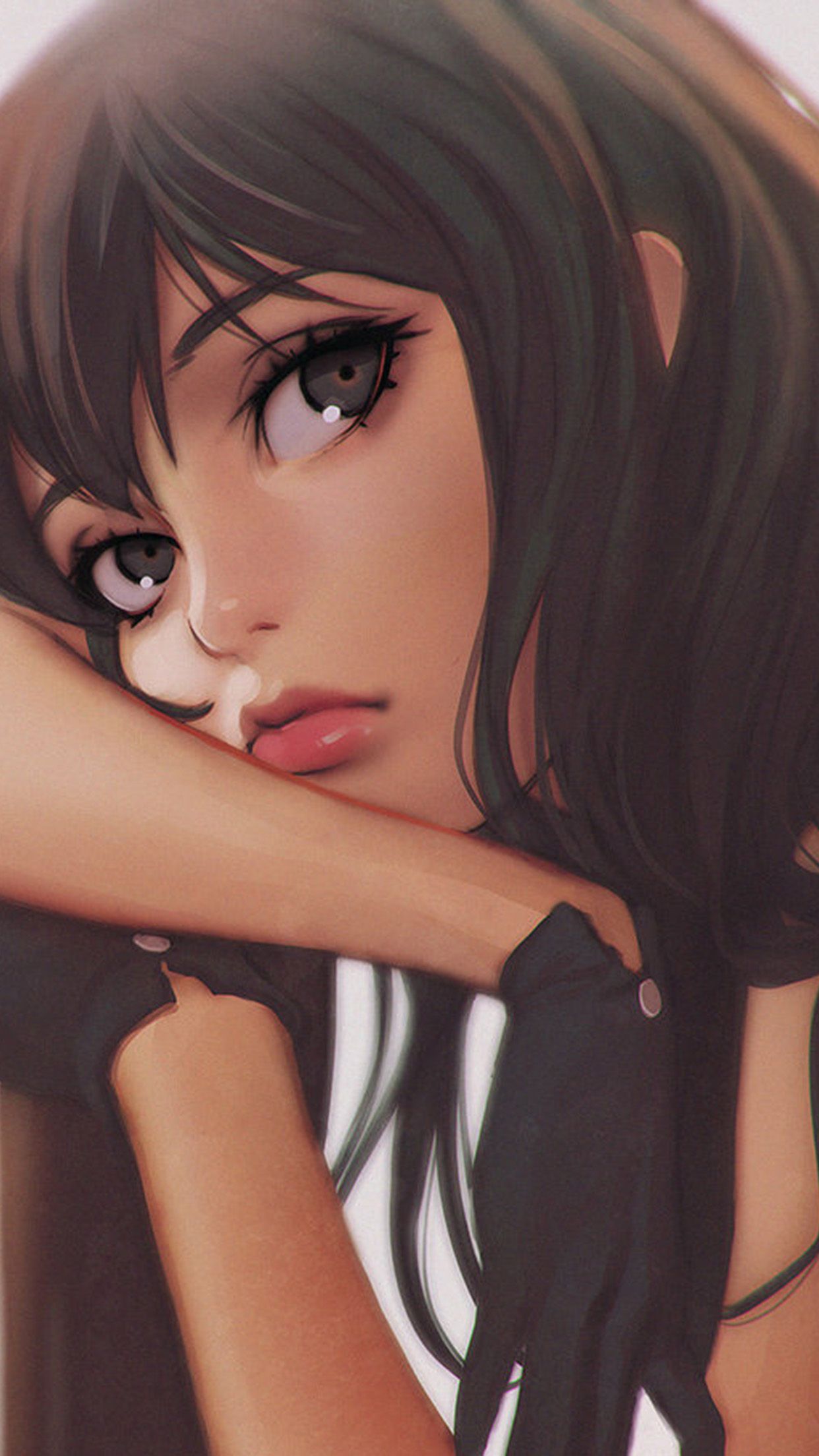 Ilya Girl Face Anime Art Wallpaper