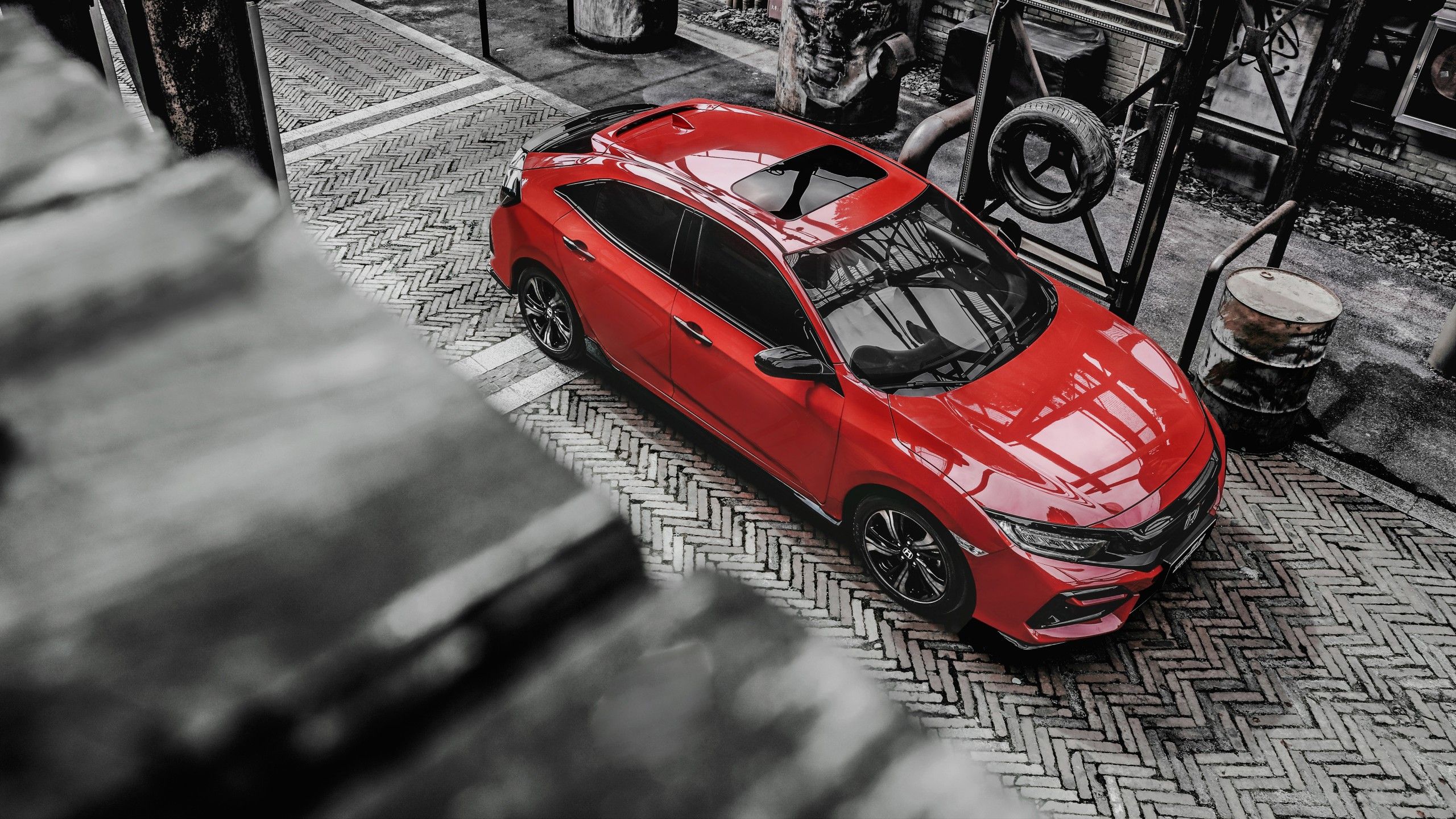 Honda Civic 220 Turbo Hatchback 2020 5K Wallpaper. HD Car