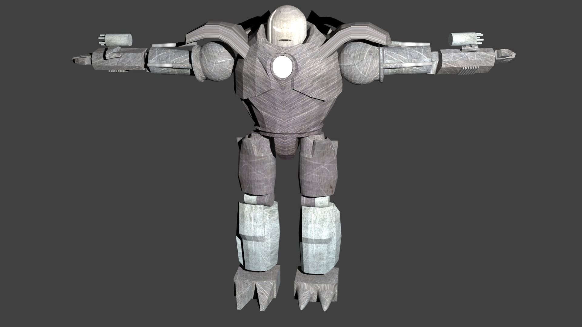 Iron Monger Low Poly 3D Model Low Poly