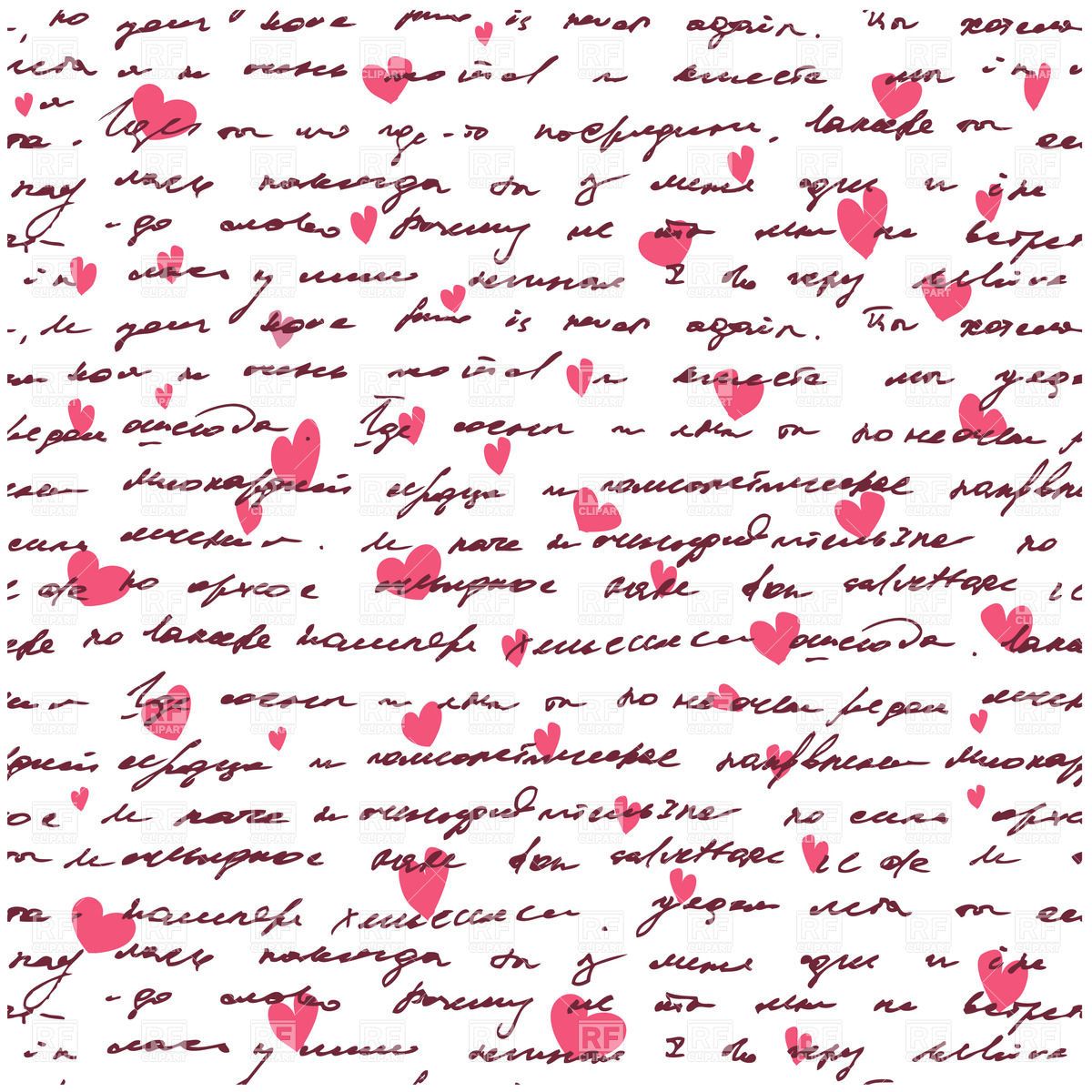 love letter background template google docs