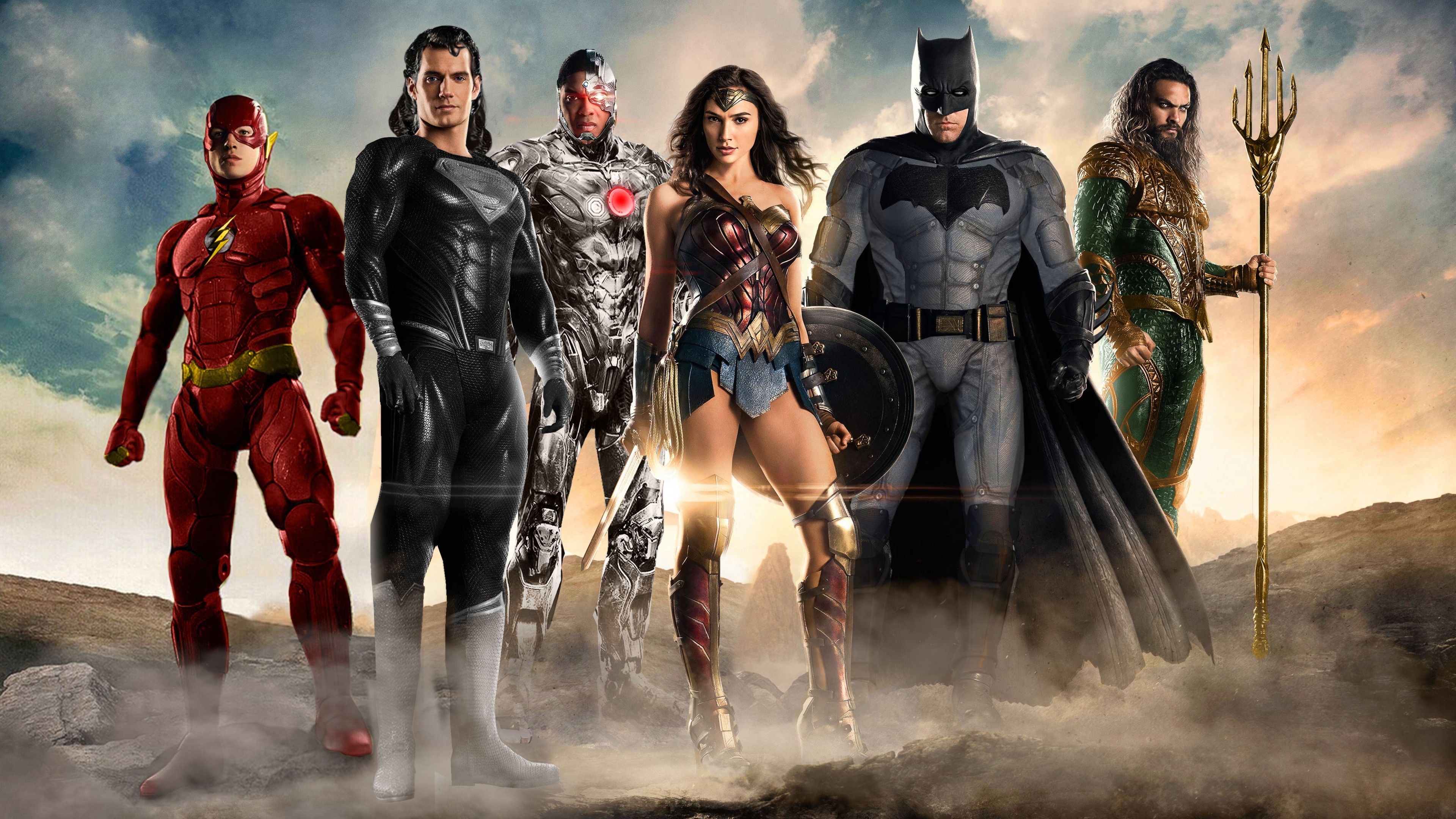 Wallpaper Justice League, superman, batman, Wonder woman