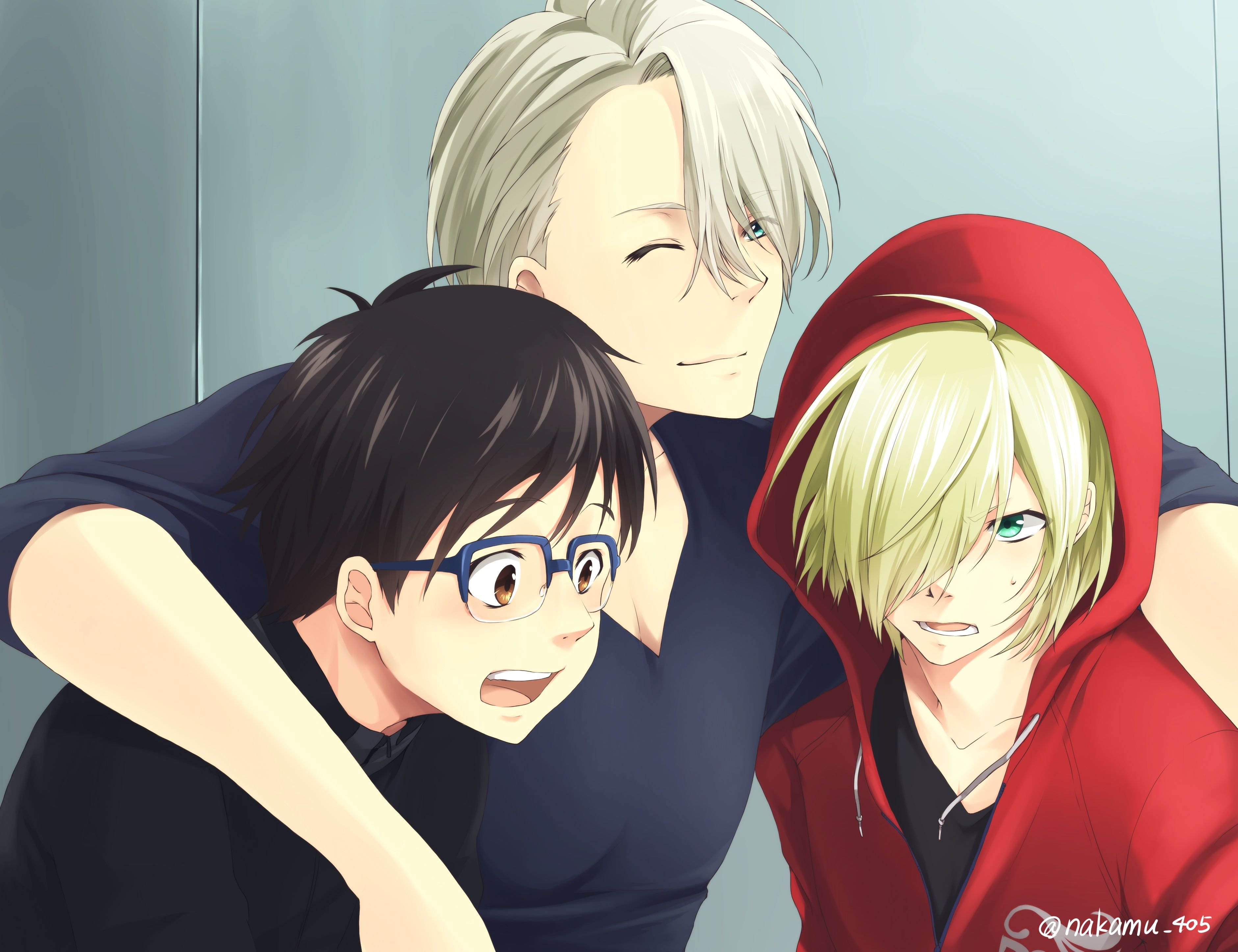 Yuri On Ice Victor Nikiforov Katsuki Yuuri Yuri Plisetsky Hoodie