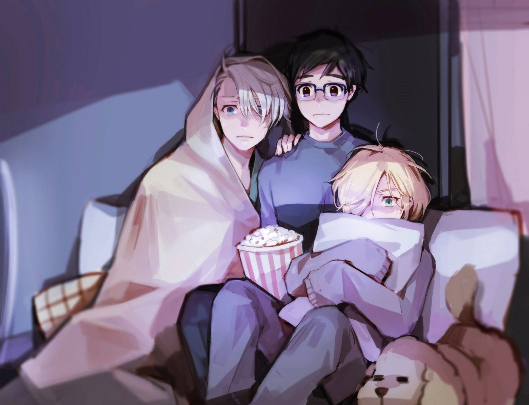 Katsuki Yuuri Viktor Nikiforov Yuri Plisetsky Yuri On Ice Watching