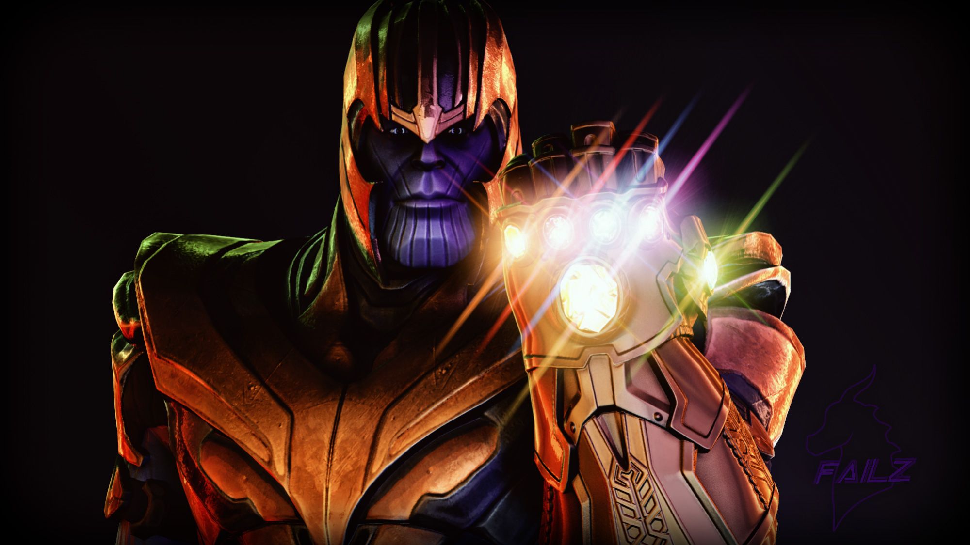 Thanos Artwork 2018, HD Superheroes, 4k Wallpaper, Image