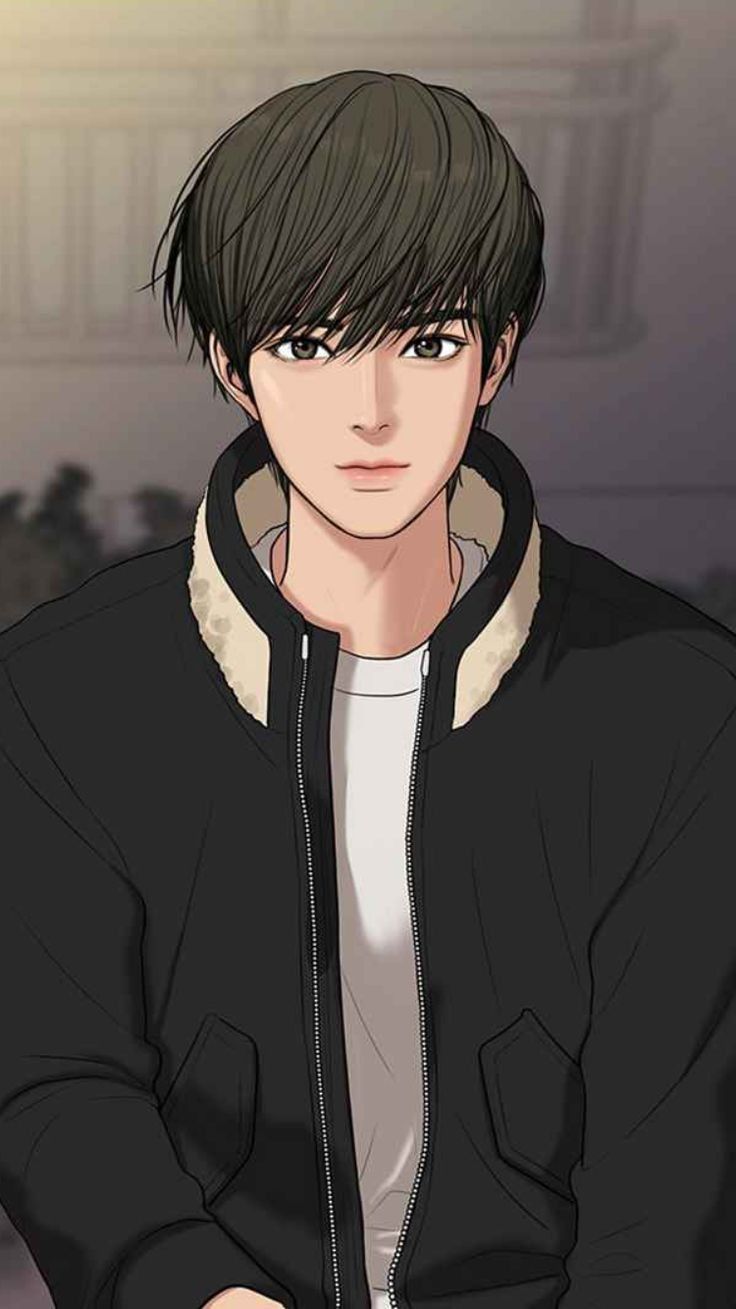 suho #webtoon #TheSecretOfAngel. Orang animasi, Gambar anime