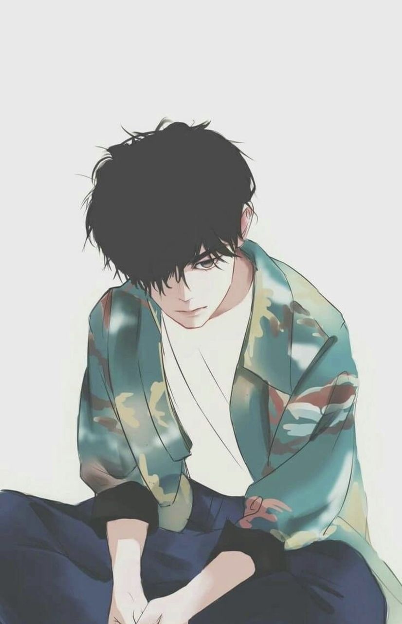 Korean Anime Boy Drawing ~ Cyberpunk Anime Aesthetic Character