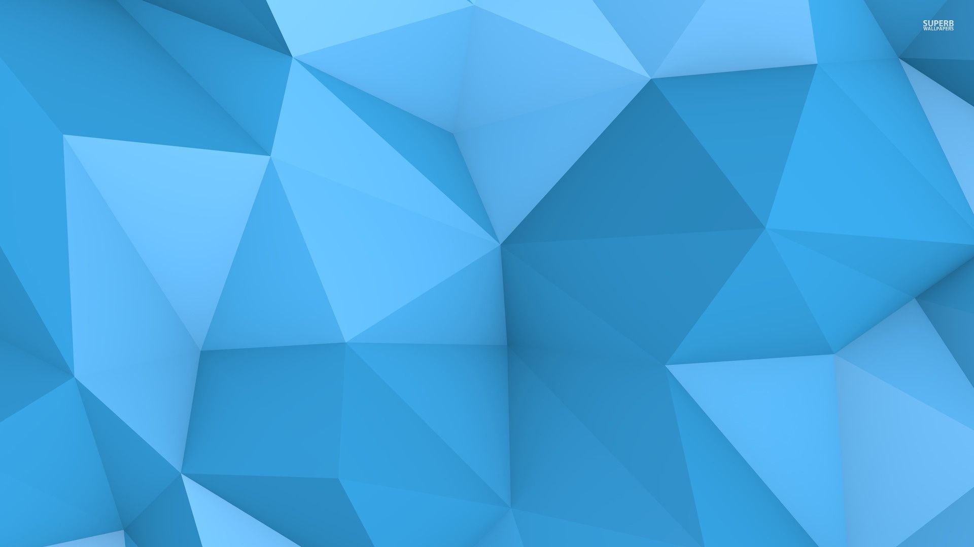 Blue Polygon Wallpaper Free Blue Polygon Background
