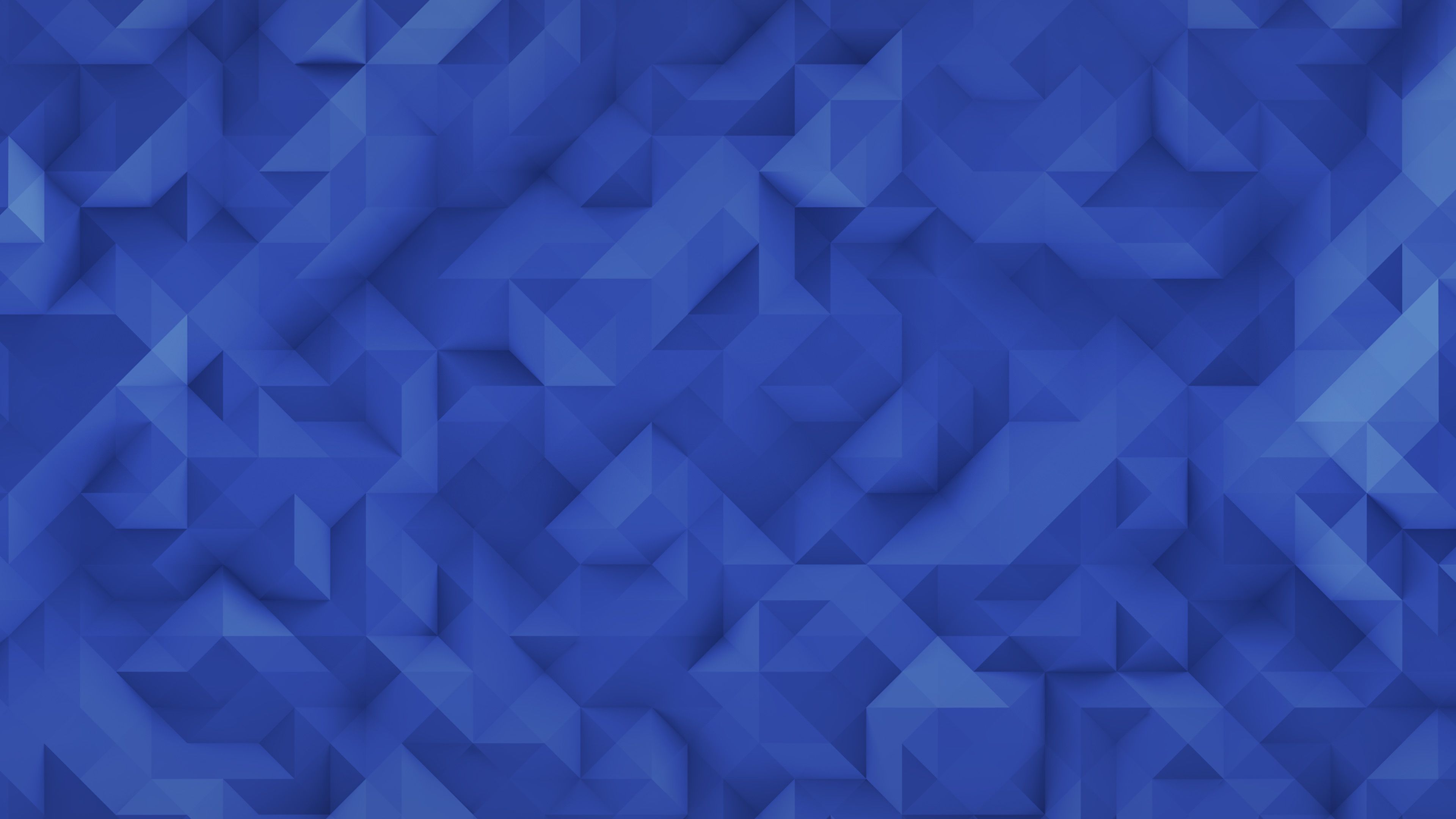 Polygon Art Blue Triangle Pattern Wallpaper