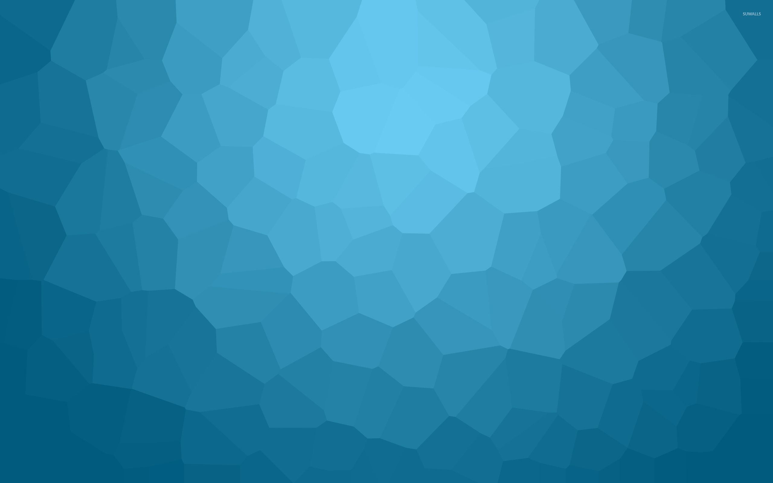 Dark Blue Polygon Wallpaper 4K