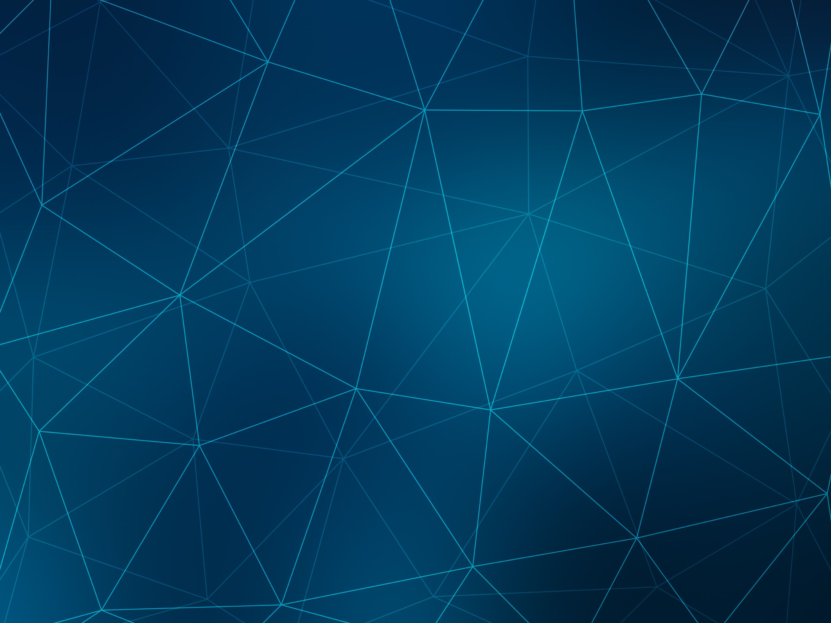 Wallpaper Polygons, Network, Blue, HD, Abstract