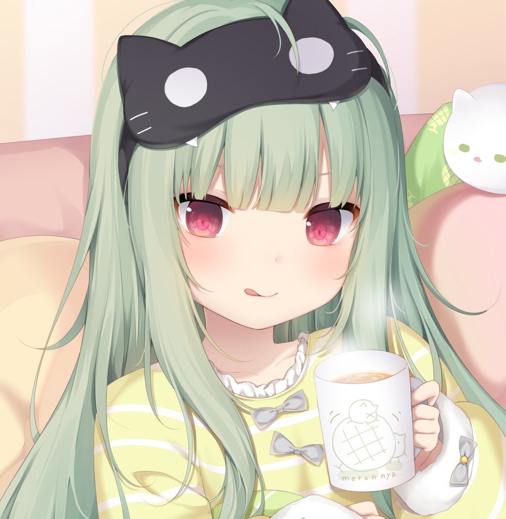 Cute Anime Girl Drinking Hot Chocolate's'Gallery