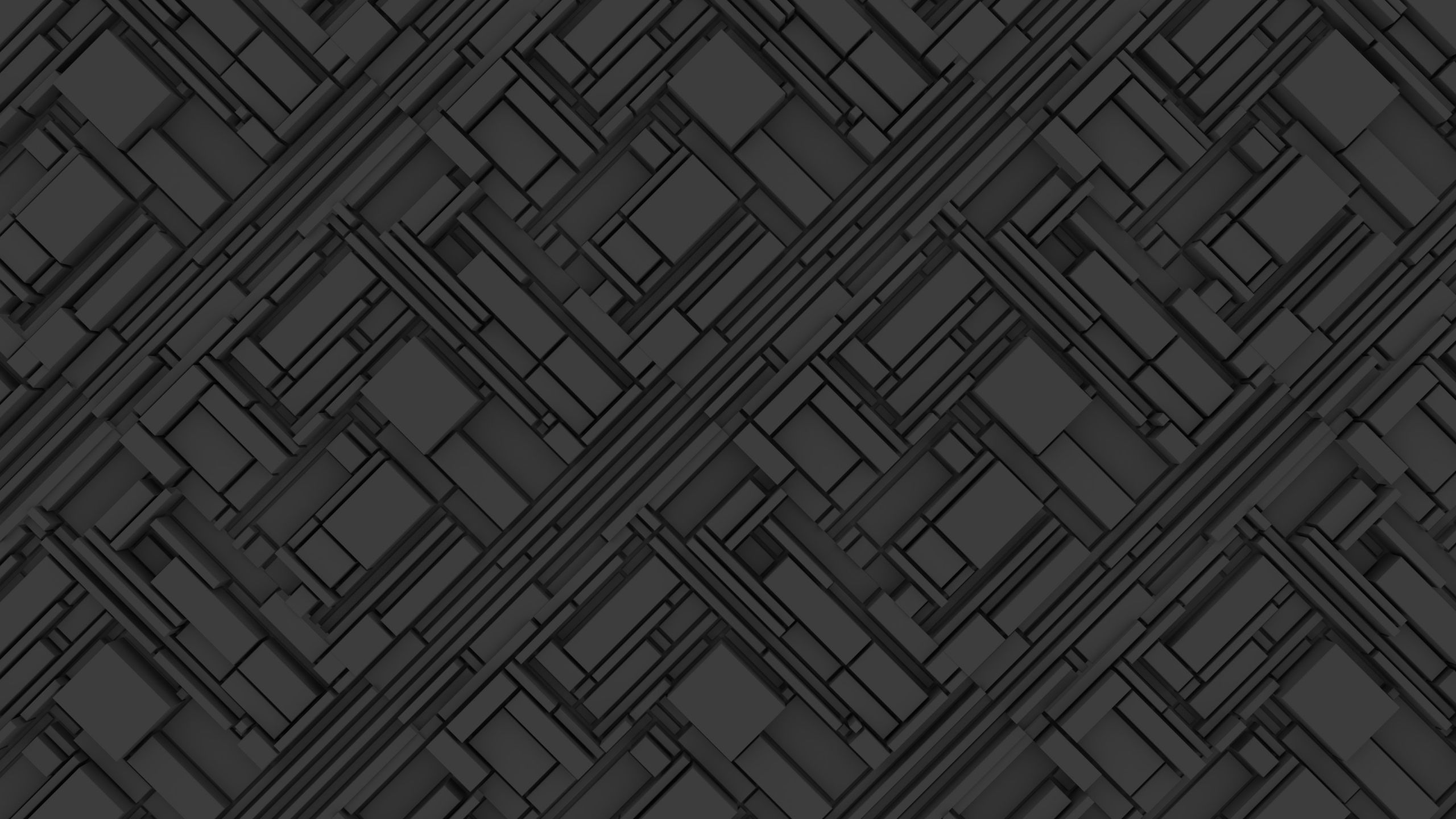 Dark Gray 3D Abstract Structure Wallpaper 4k Ultra HD