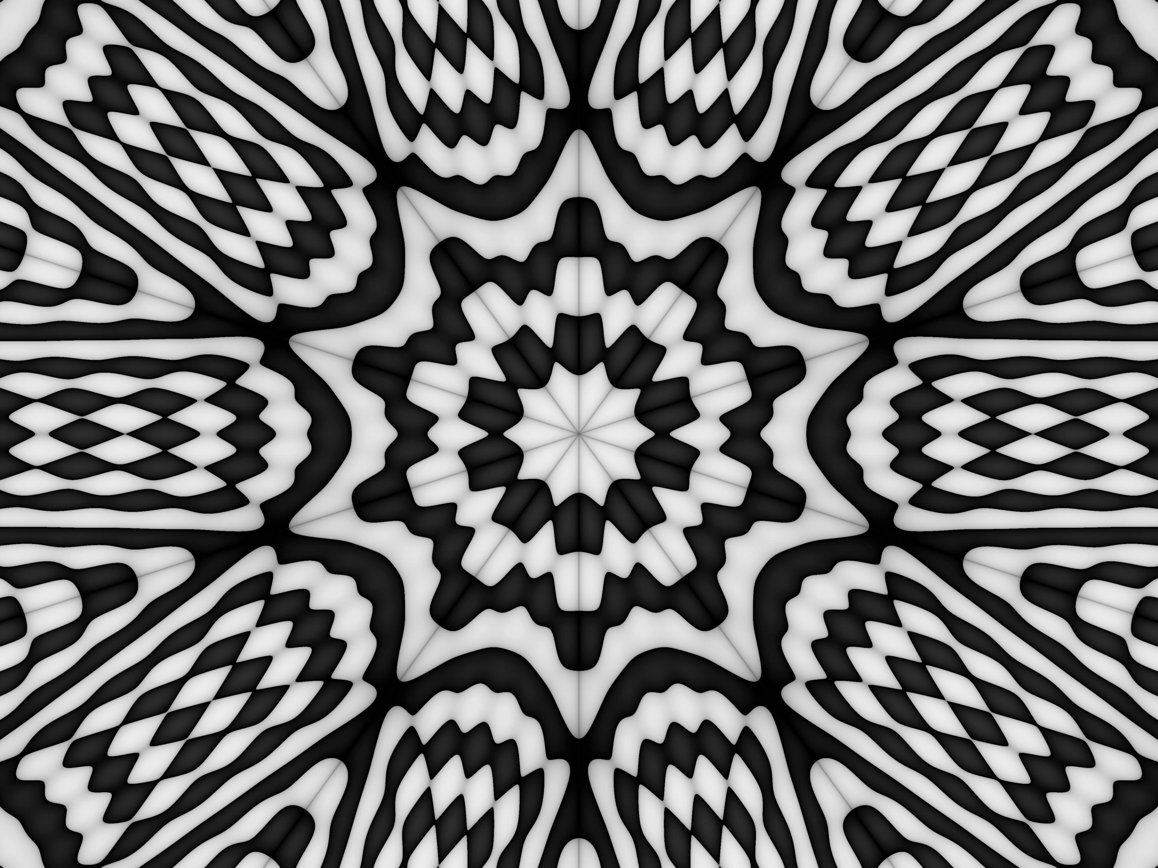 Abstract black & white 4k Ultra HD Wallpaper. Background Image
