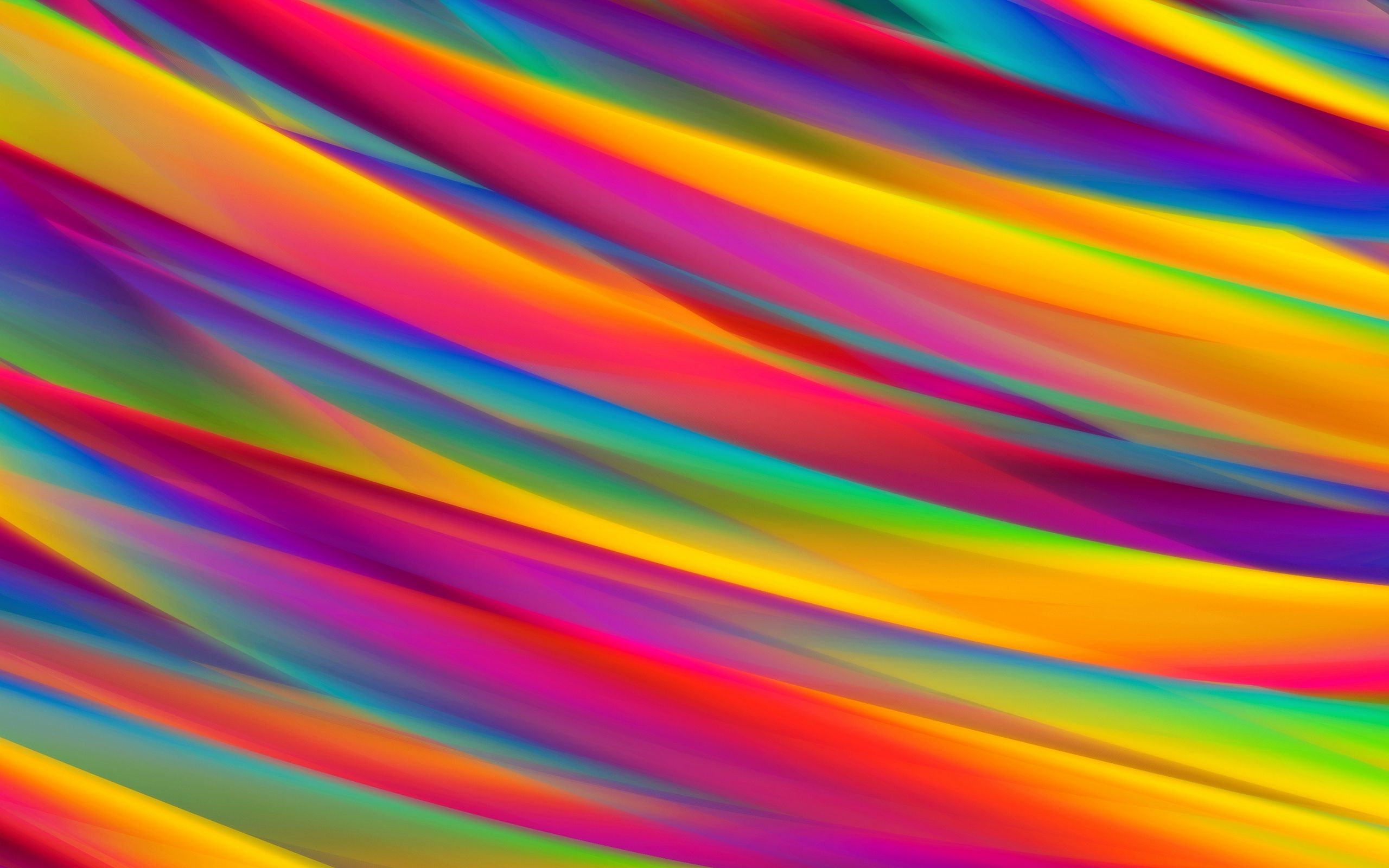 Download wallpaper multicolored waves, colorful waves, rainbow
