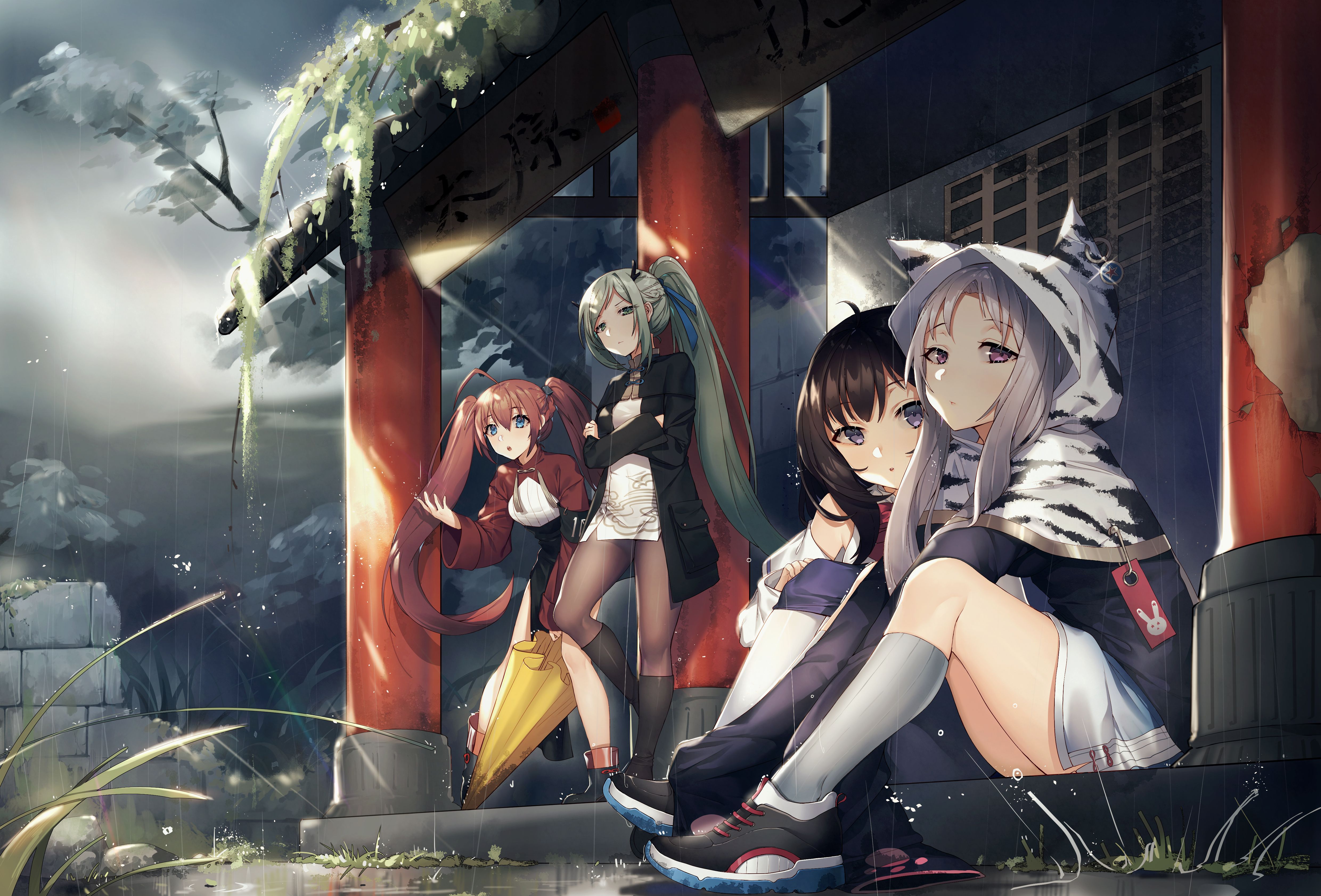 Bored Anime Girls 4k, HD Anime, 4k Wallpaper, Image, Background