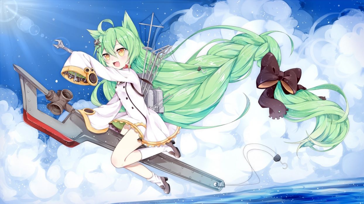 akashi (azur lane) animal ears