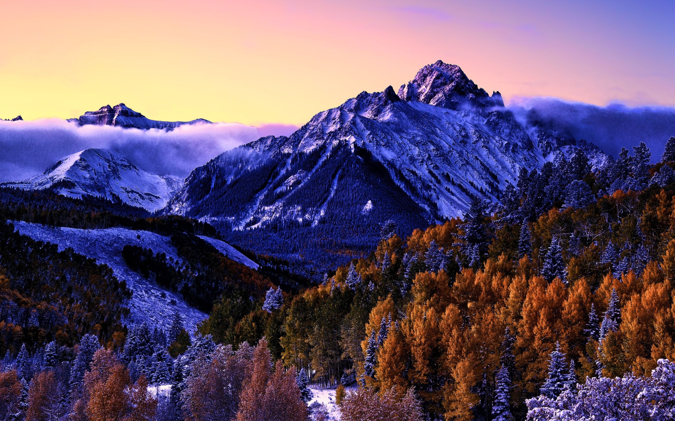 Beautiful snow mountain MacBook Air Wallpaper Download
