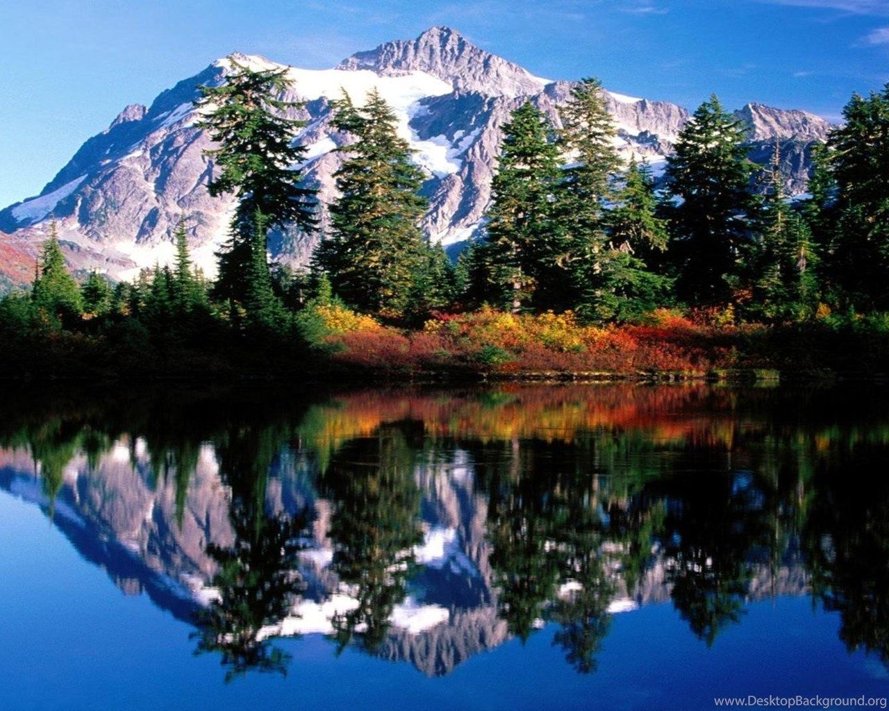 Washington Mountains Wallpaper Desktop Background