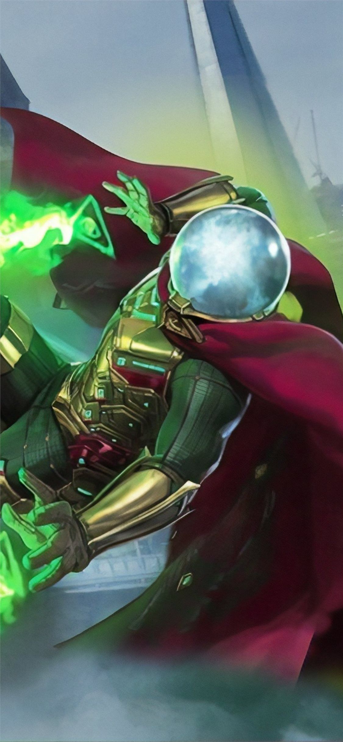 mysterio spiderman far from home iPhone Wallpaper Free Download