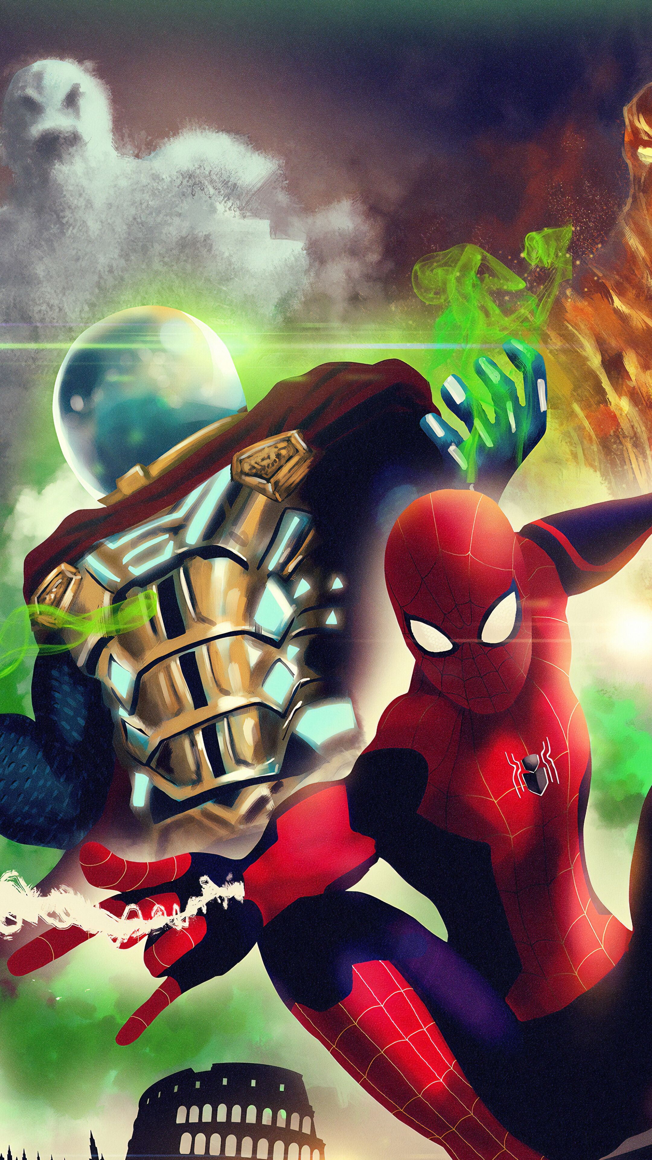 Spider Man, Mysterio, Spider Man Far From Home, 4K IPhone