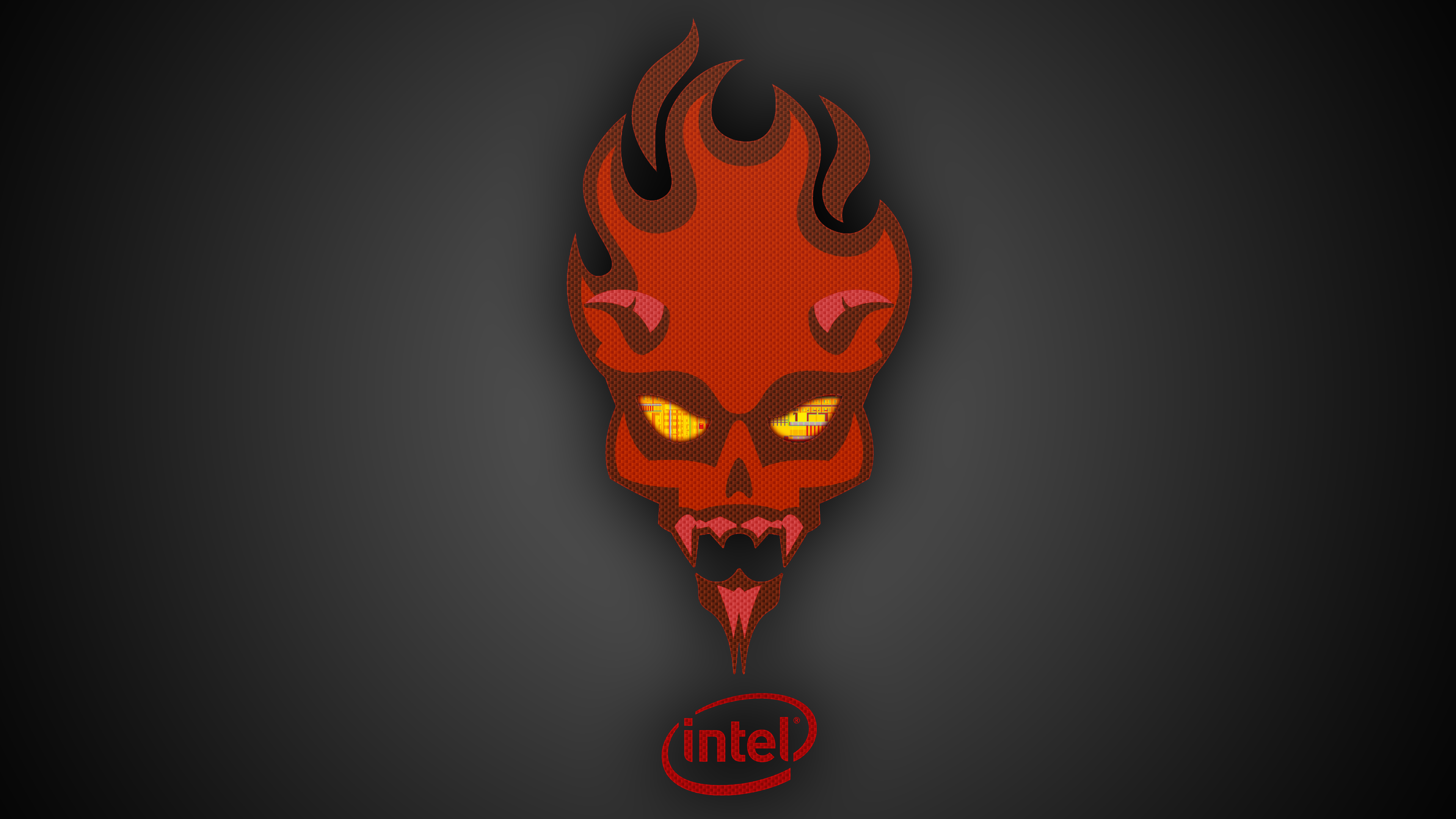 Free download 4K] Intel Devils Canyon Background Red [3840x2160