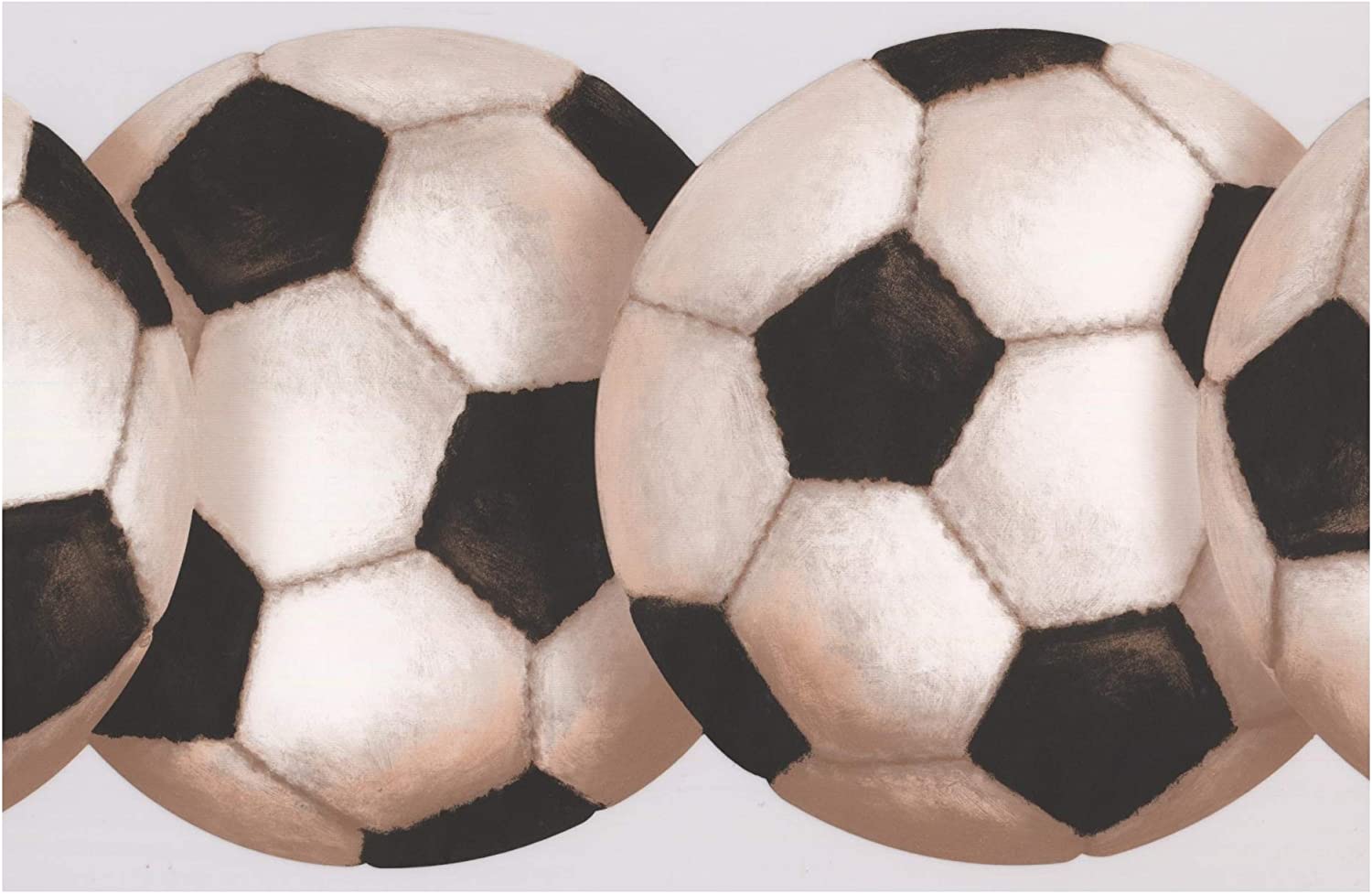 Soccer Ball Retro Wallpaper Border Sport Design, Roll 15' x 8: Amazon.ca: Home & Kitchen