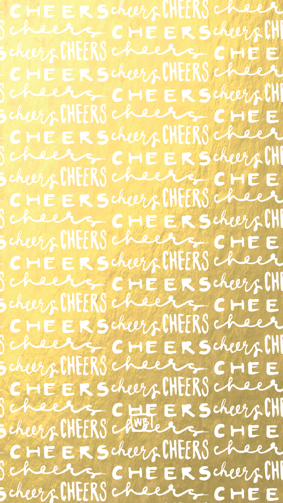 Gold foil shimmer Cheers new year Celebration iphone phone