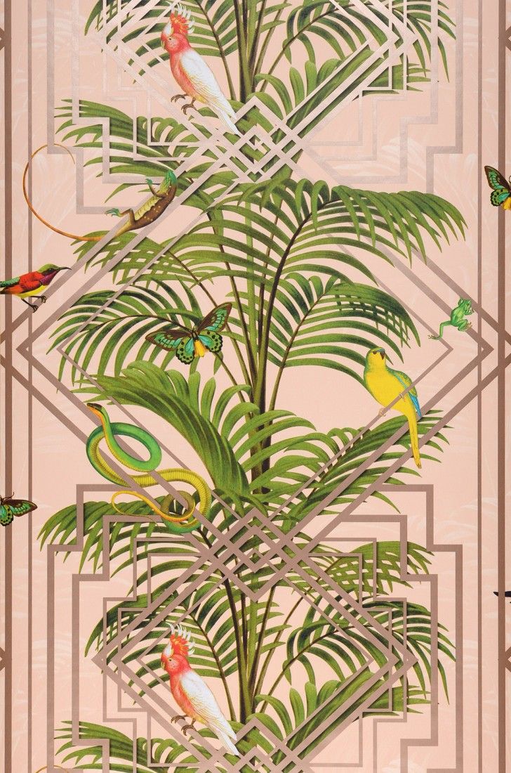 Botanical Trend: Wallpaper on a green wave. Blog. Lookbook