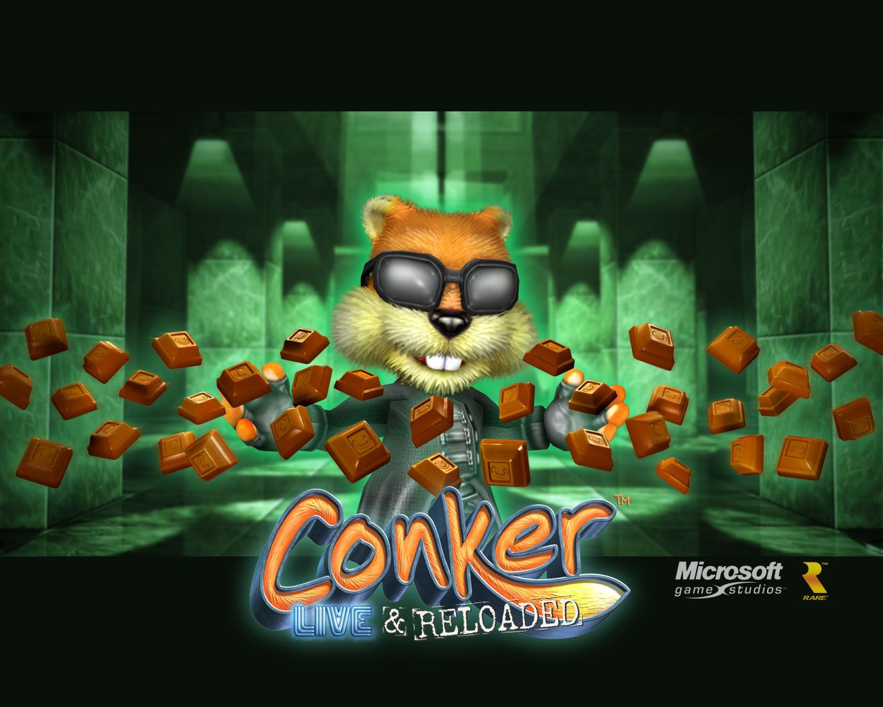 Conker: Live & Reloaded (2005) promotional art