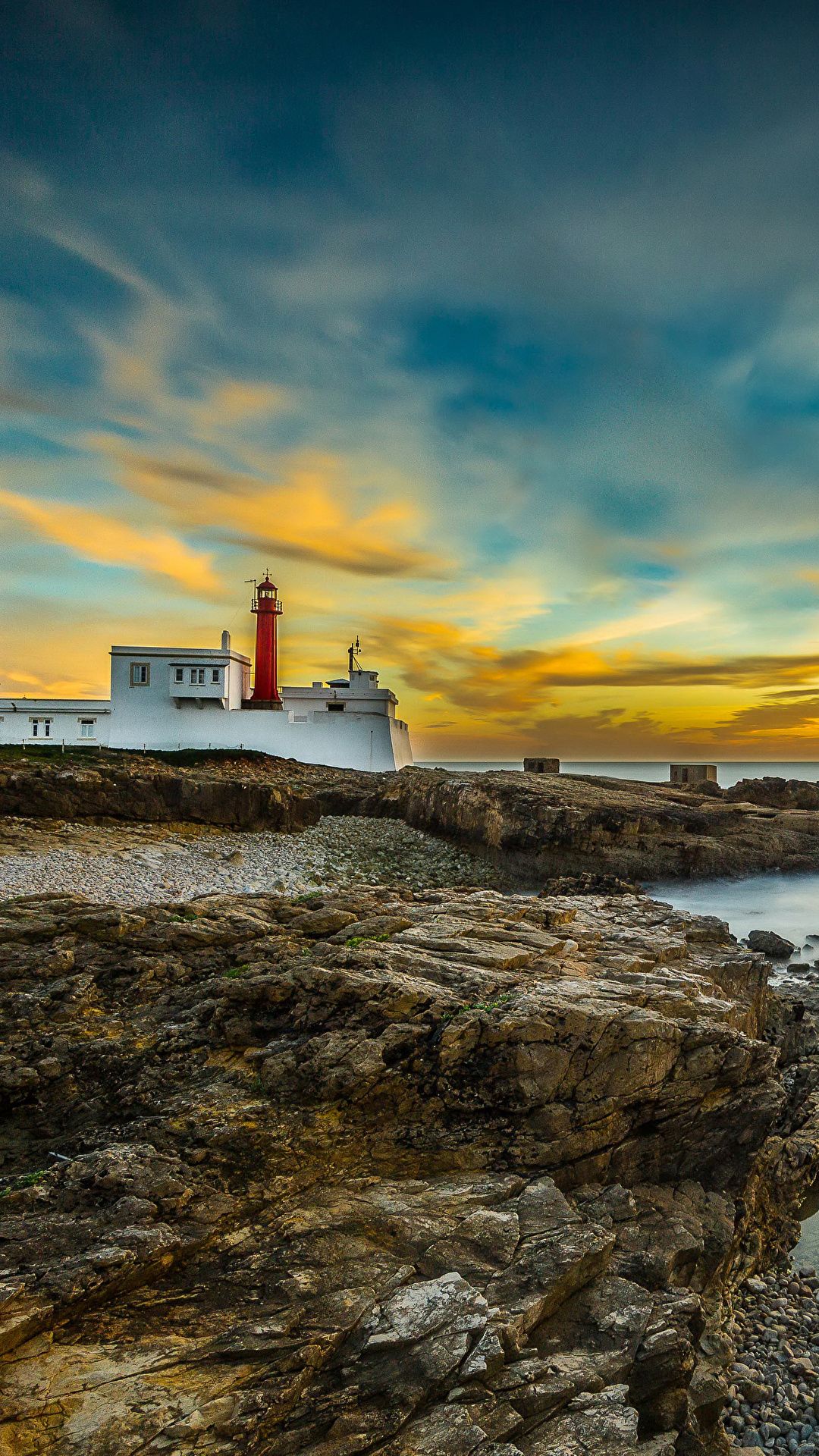 Photo Portugal Cabo Raso Cascais Nature Lighthouses Sky 1080x1920