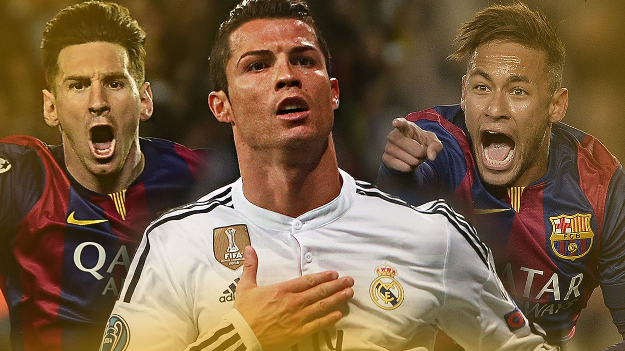 Ronaldo, Messi and Neymar to contest 2015 Ballon d'Or. Football