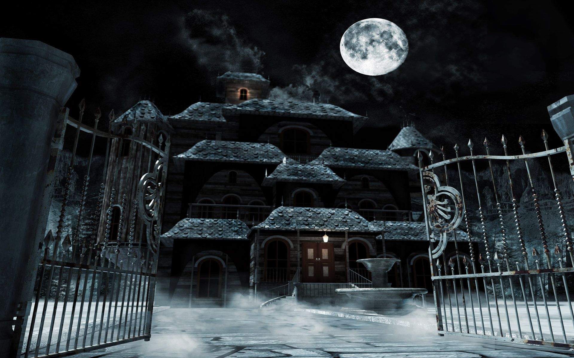 Haunted House HD Wallpaper