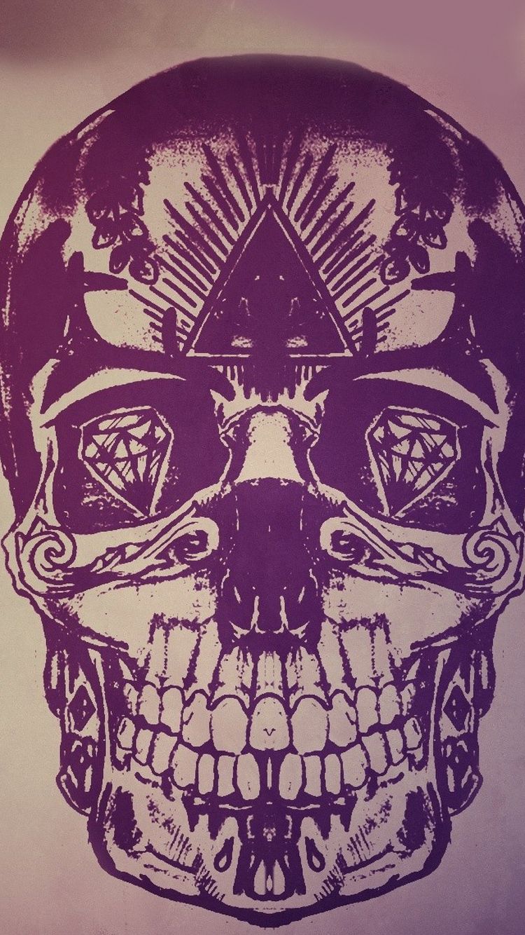 ↑↑TAP AND GET THE FREE APP! Hard Skull Artwork Purple Awesome