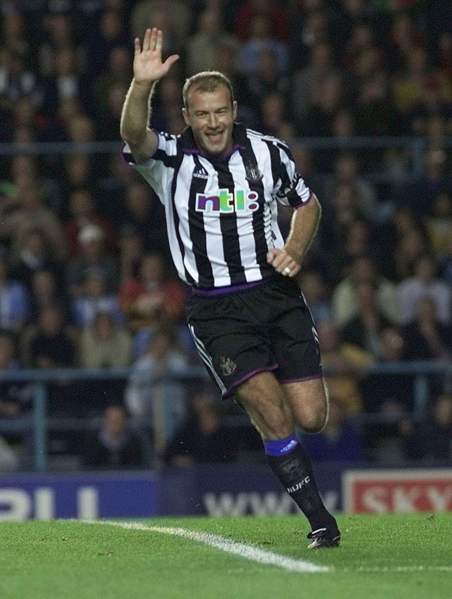 Alan Shearer statues lowered into position at Newcastle United's