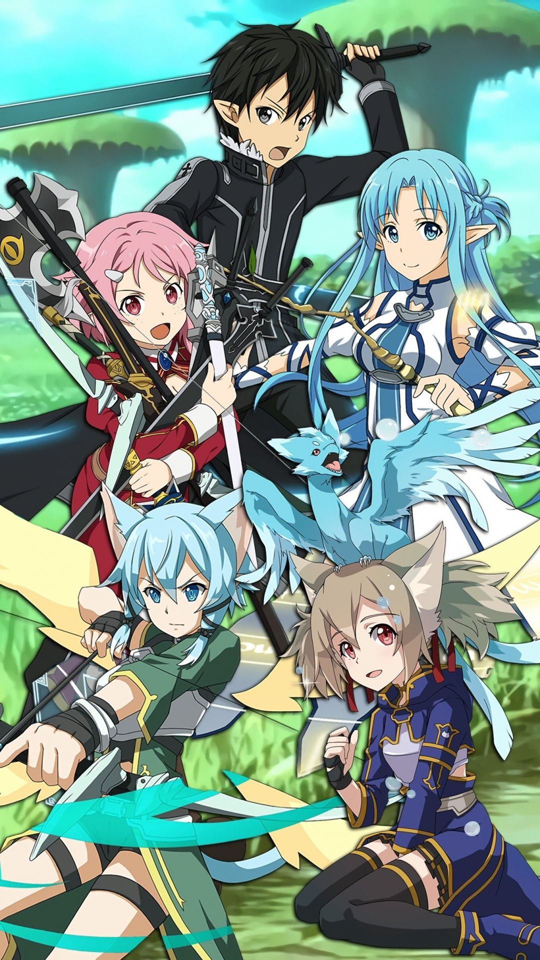 sword art online sinon iphone wallpaper