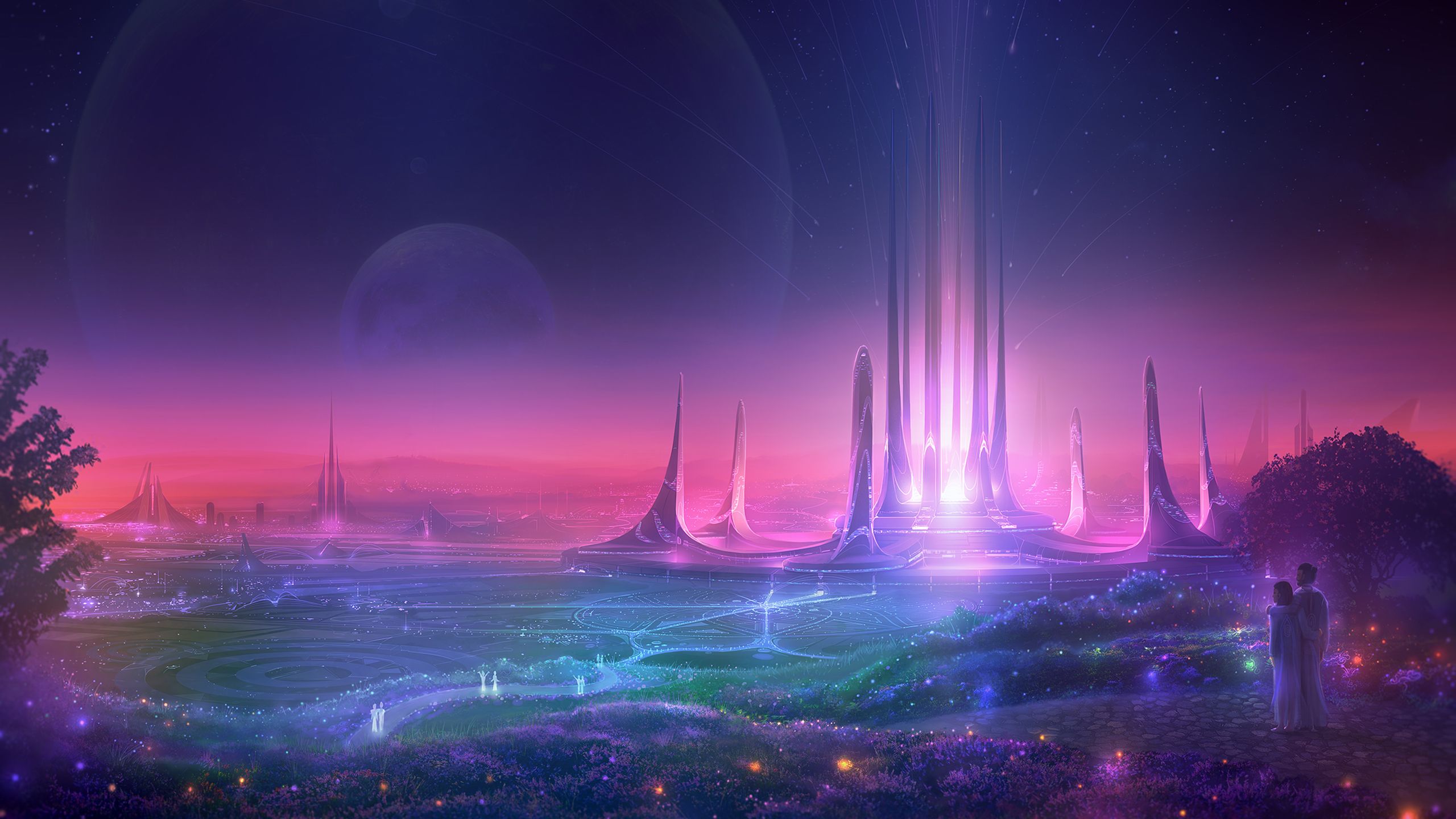 Futuristic Sci Fi City Wallpaper