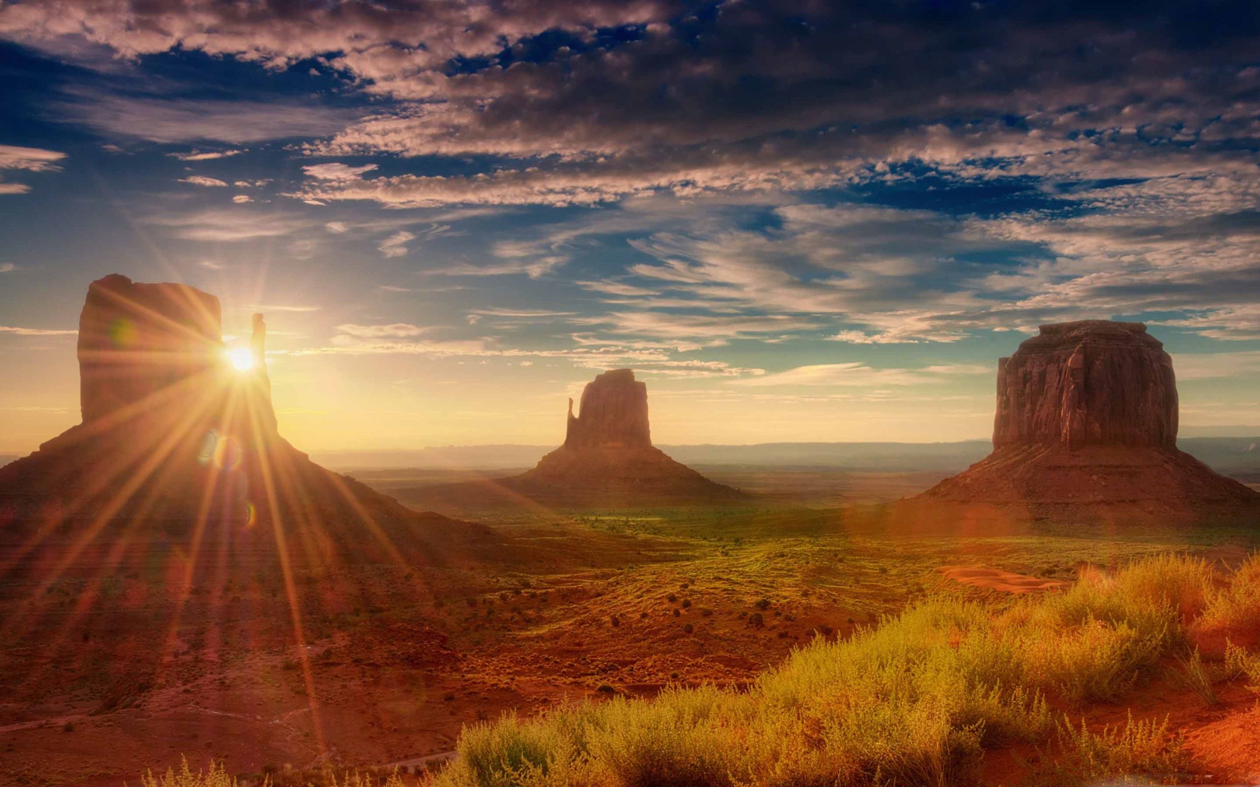 Sunshine Utah Monument Valley MacBook Air Wallpaper Download