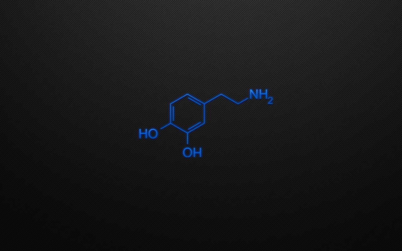 Dopamine molecular structure by miracoL