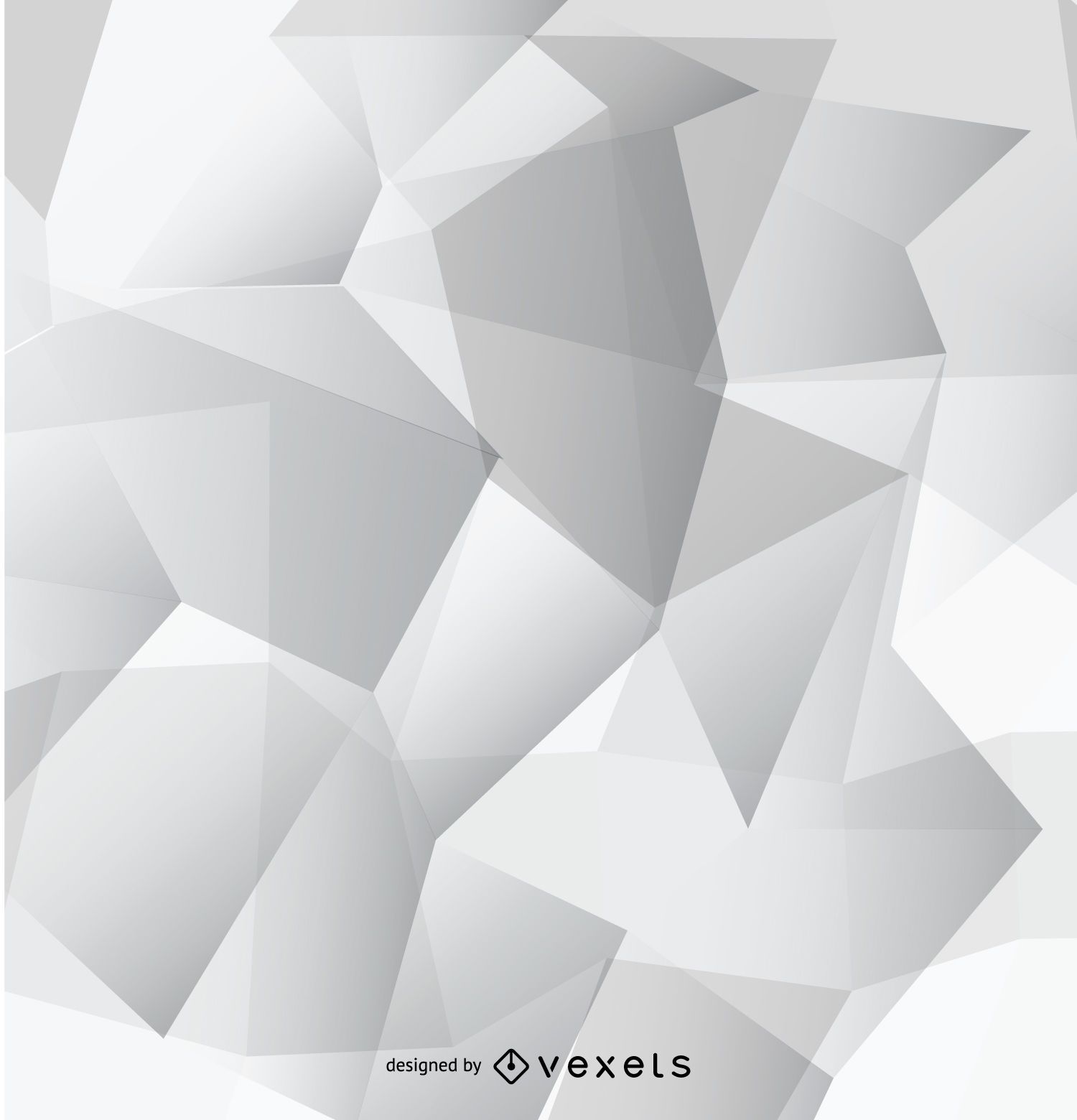 Abstract Grey Polygonal Wallpaper