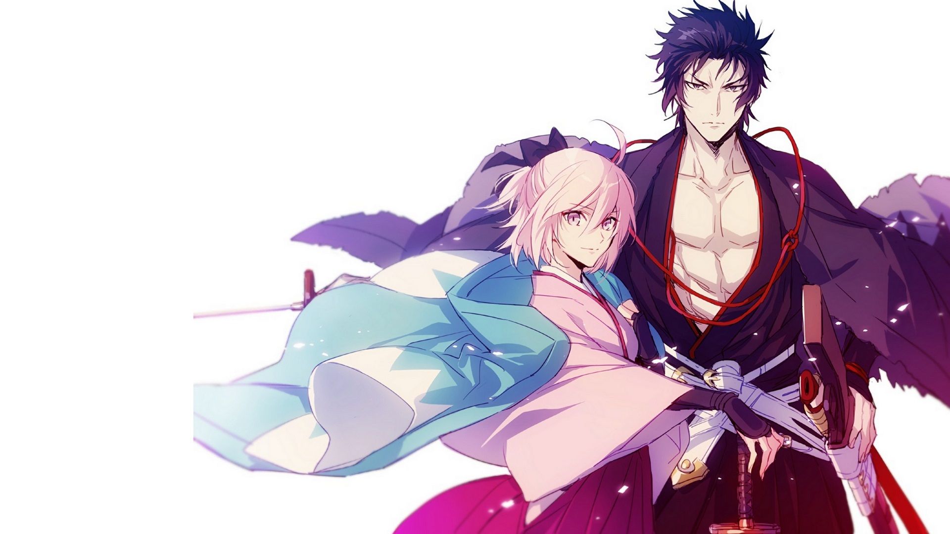1920x1080 Sakura Saber, Okita Souji, Hijikata Toshizō (Fate Grand Order), Fate Grand Order, Saber (Fate Series) Wallpaper JPG. Mocah.org HD Wallpaper